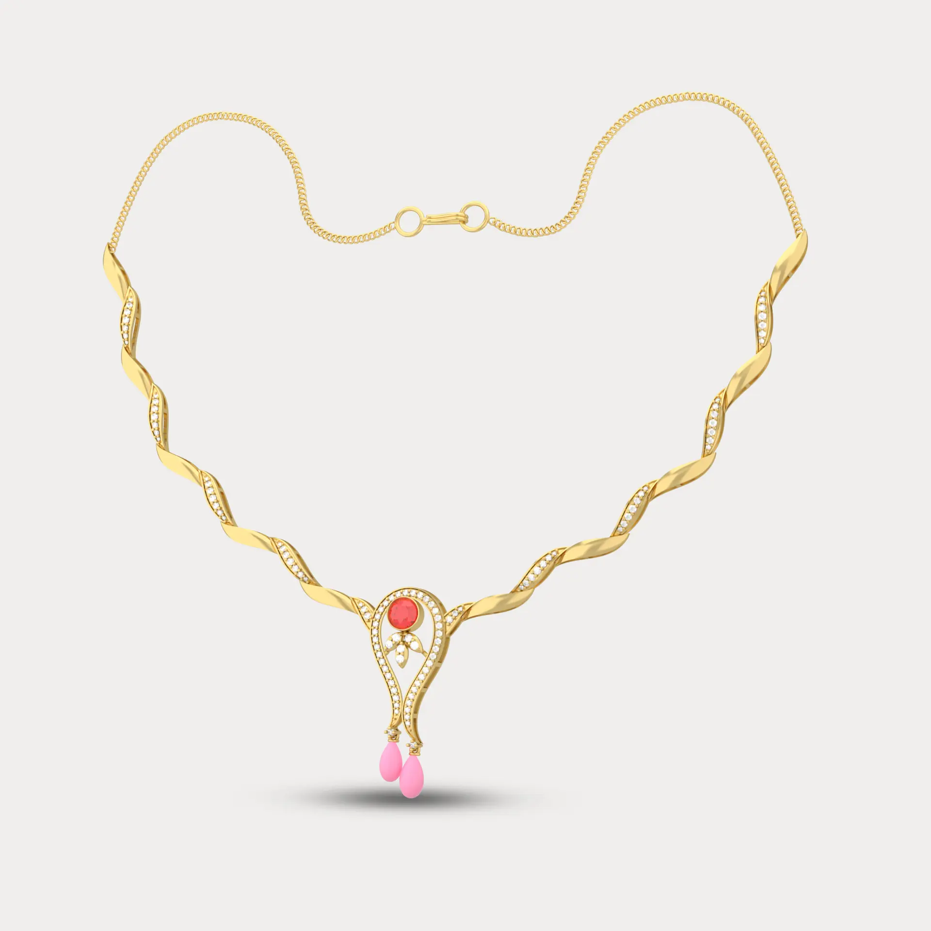 Flourishing Diamond Necklace 