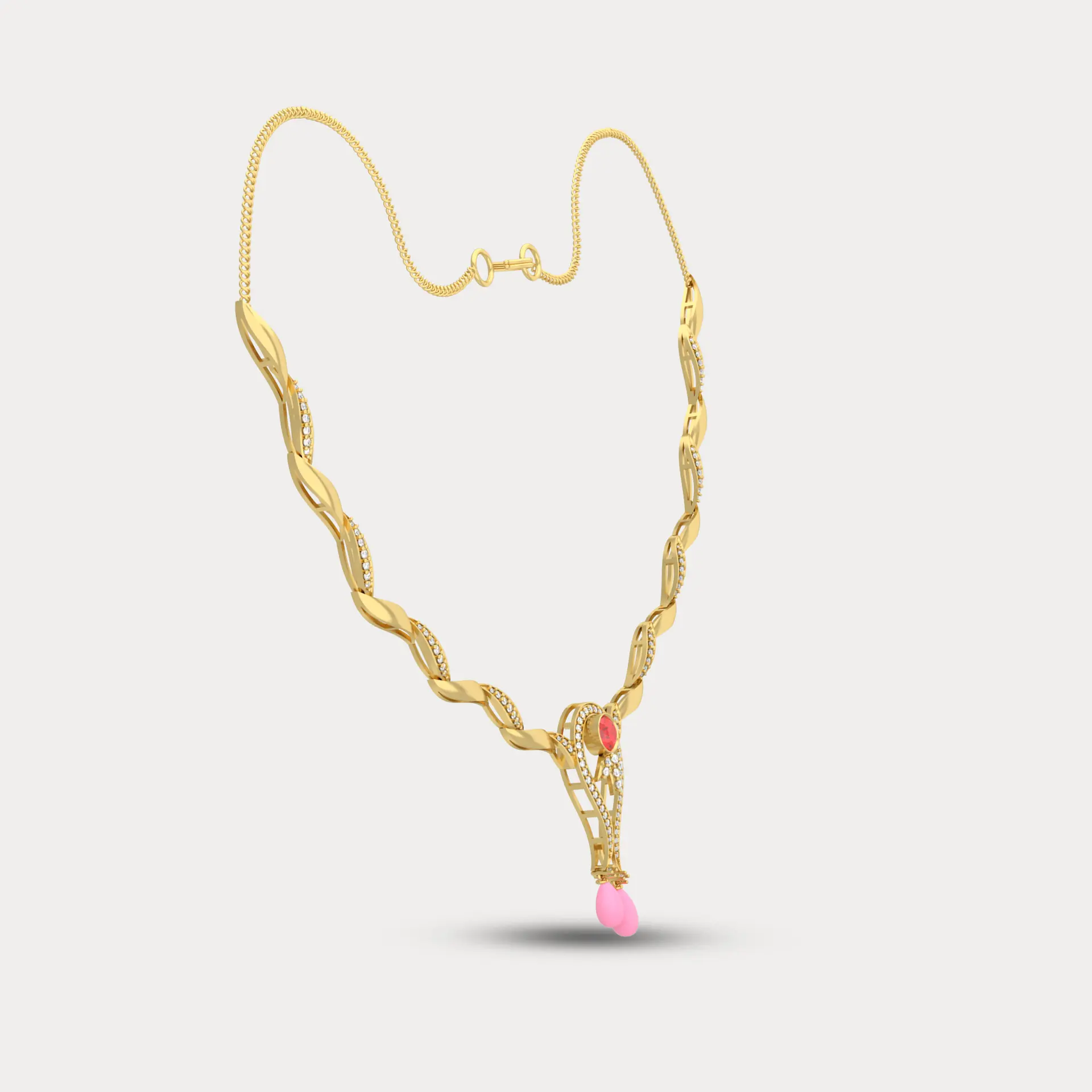 Flourishing Diamond Necklace , alternate view