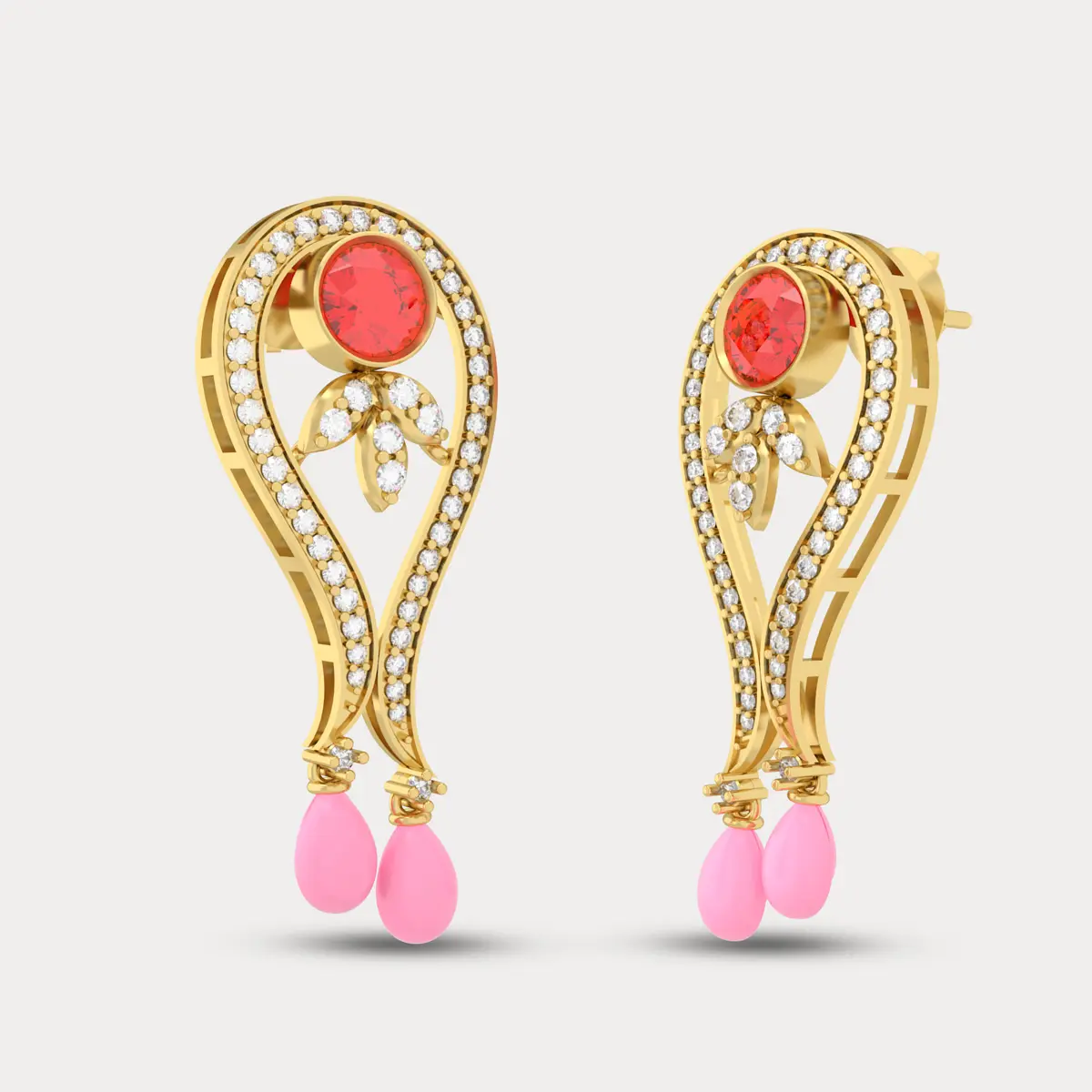 Flourishing Diamond Earrings