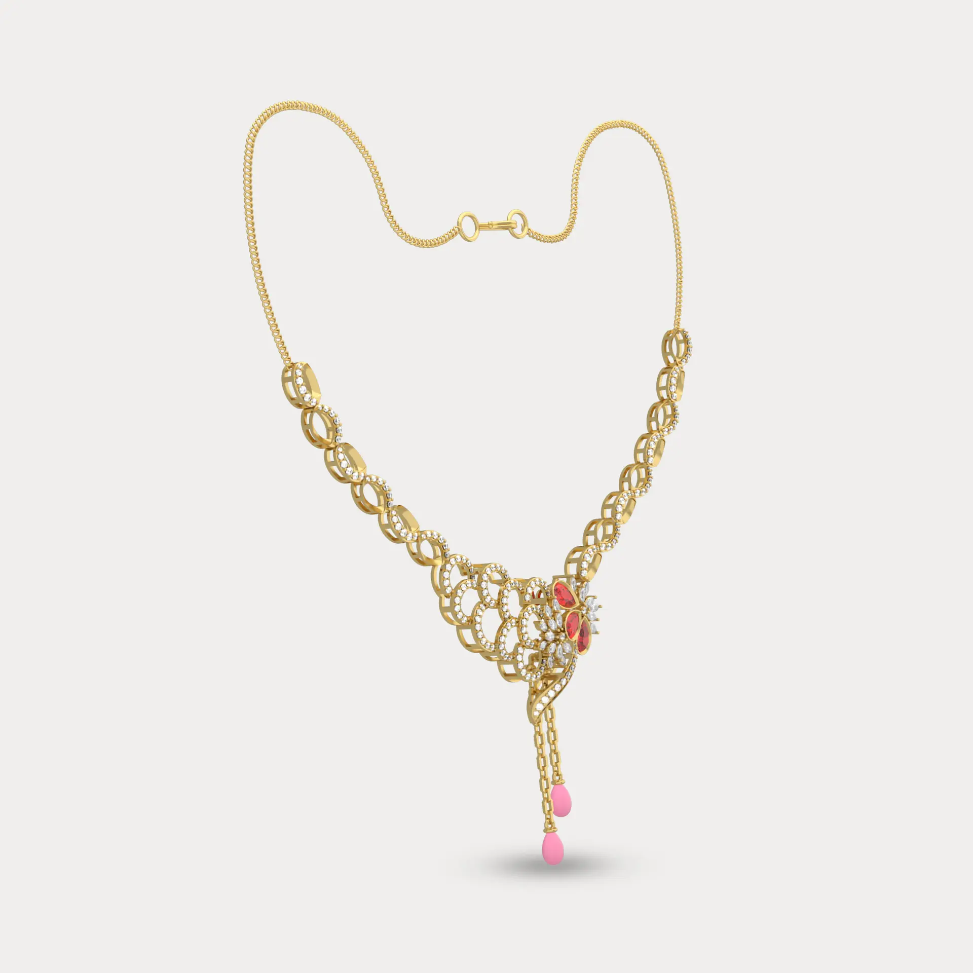 Gina Diamond Necklace, alternate view