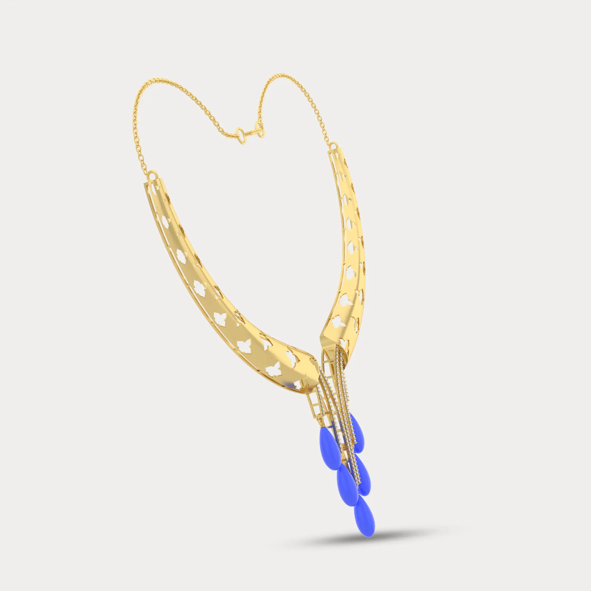 Cora Diamond Necklace, alternate view
