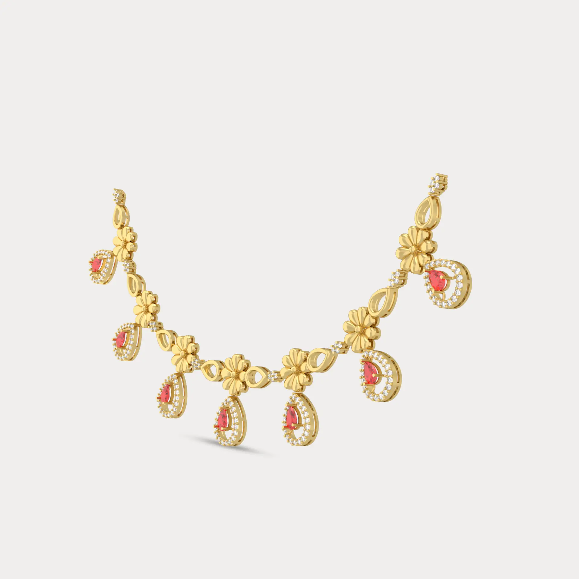 Florence Diamond Necklace Set, alternate view