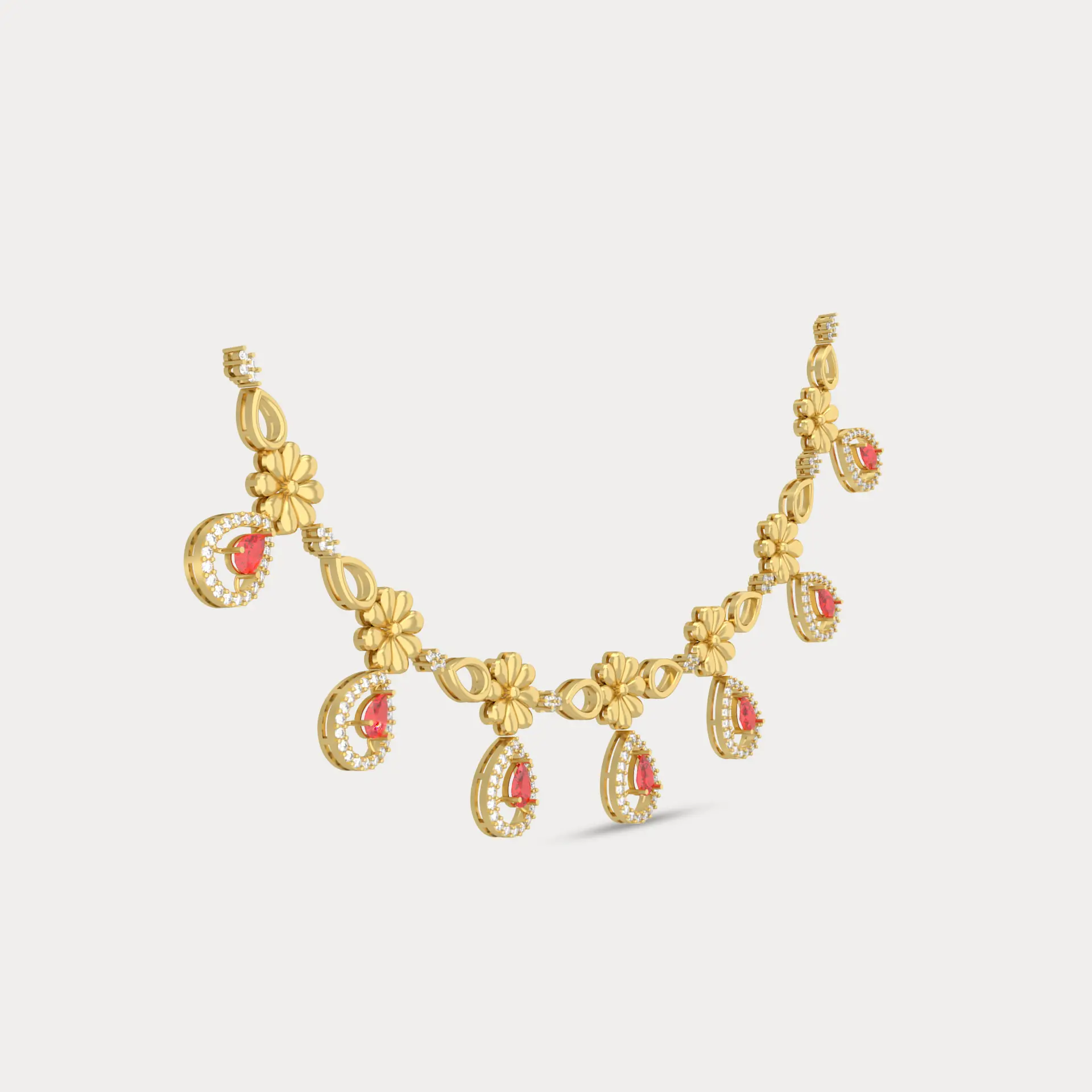 Florence Diamond Necklace, alternate view