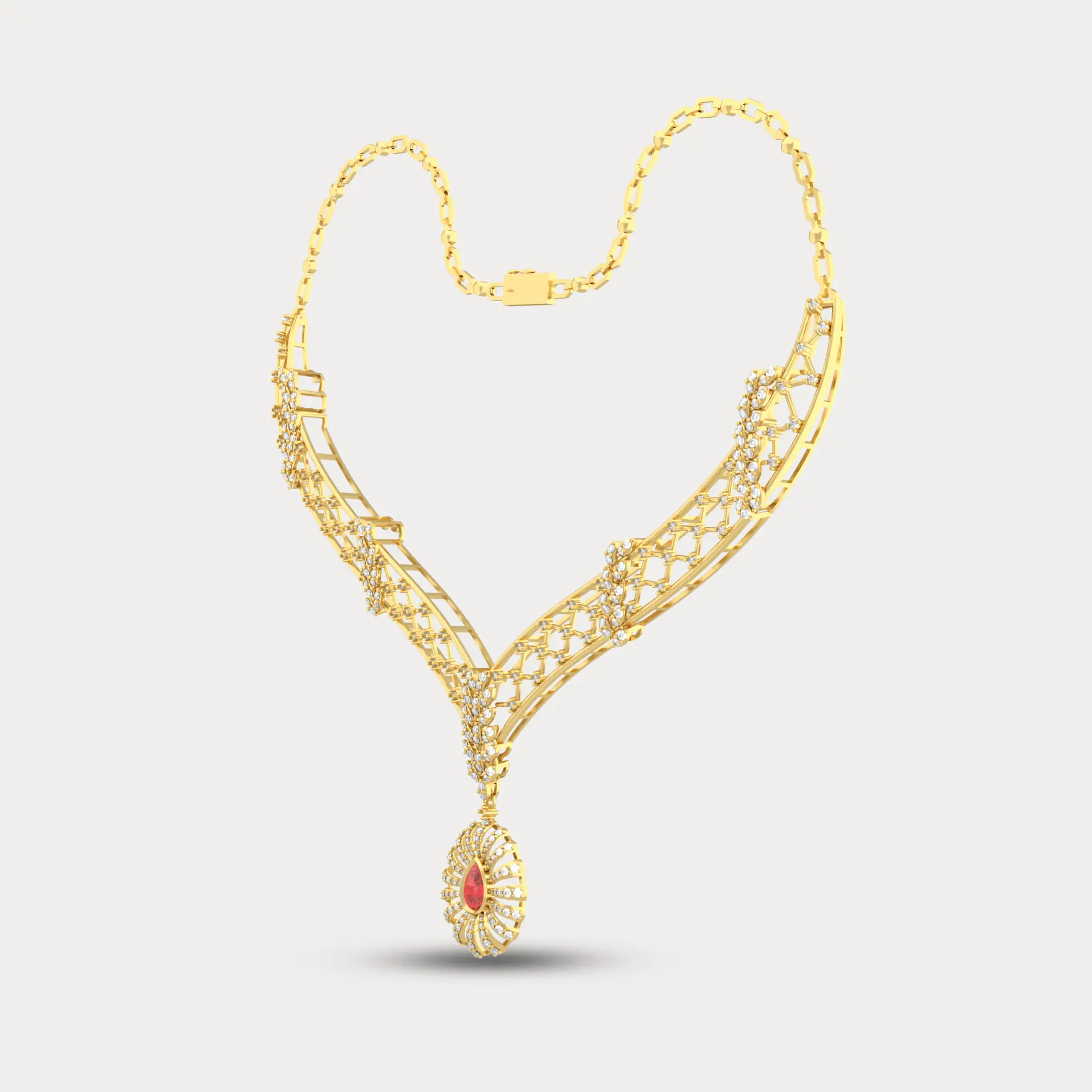 Nakshatra Diamond Necklace, alternate view