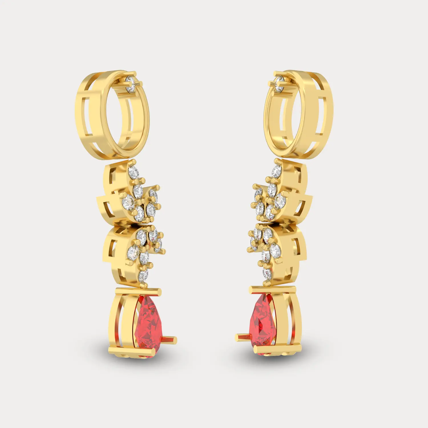 Urja Diamond Earrings, alternate view