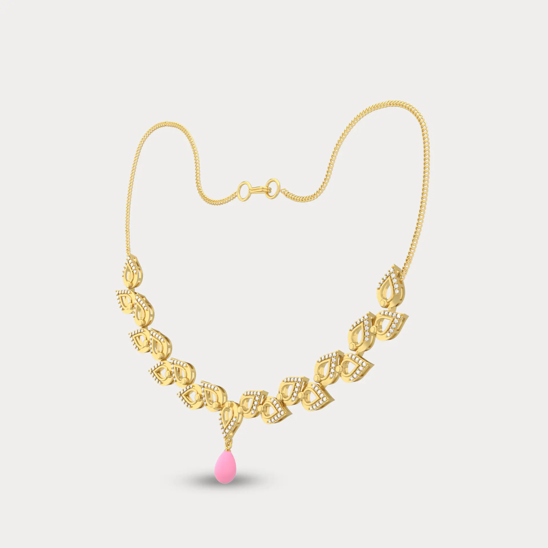 Aamya Diamond Necklace, alternate view