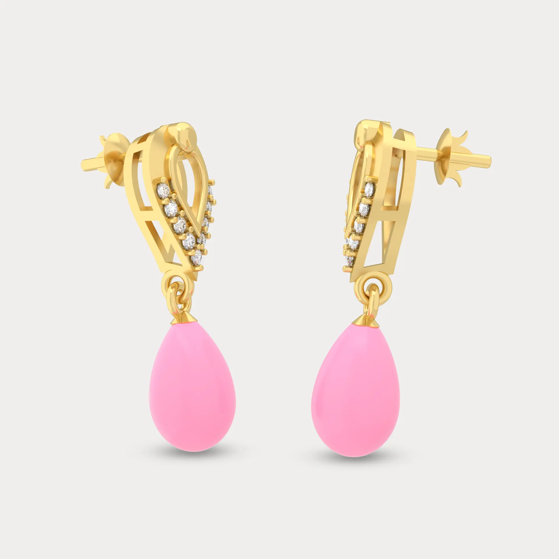 Aamya Diamond Earrings, alternate view