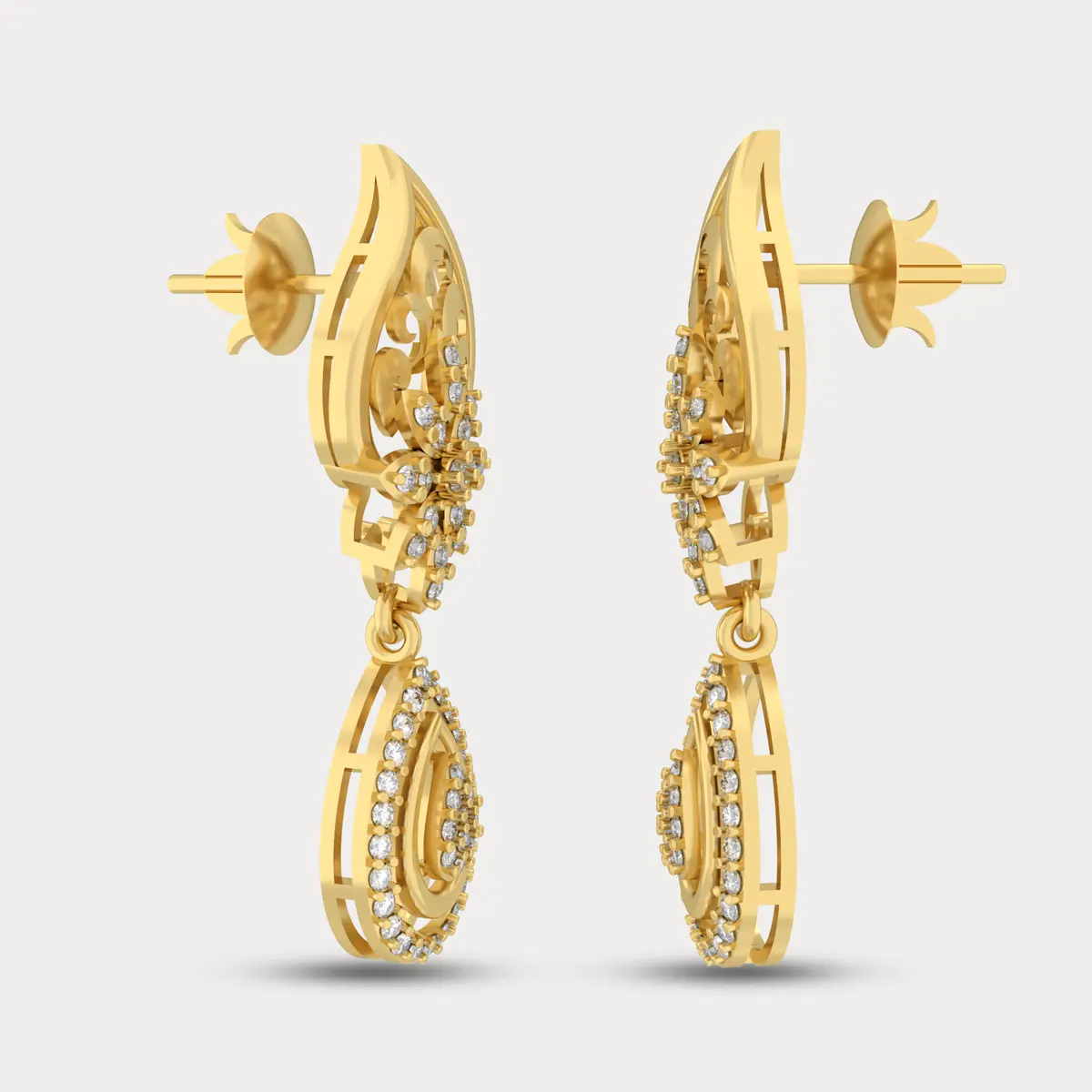 Tiffany Diamond Earrings, alternate view