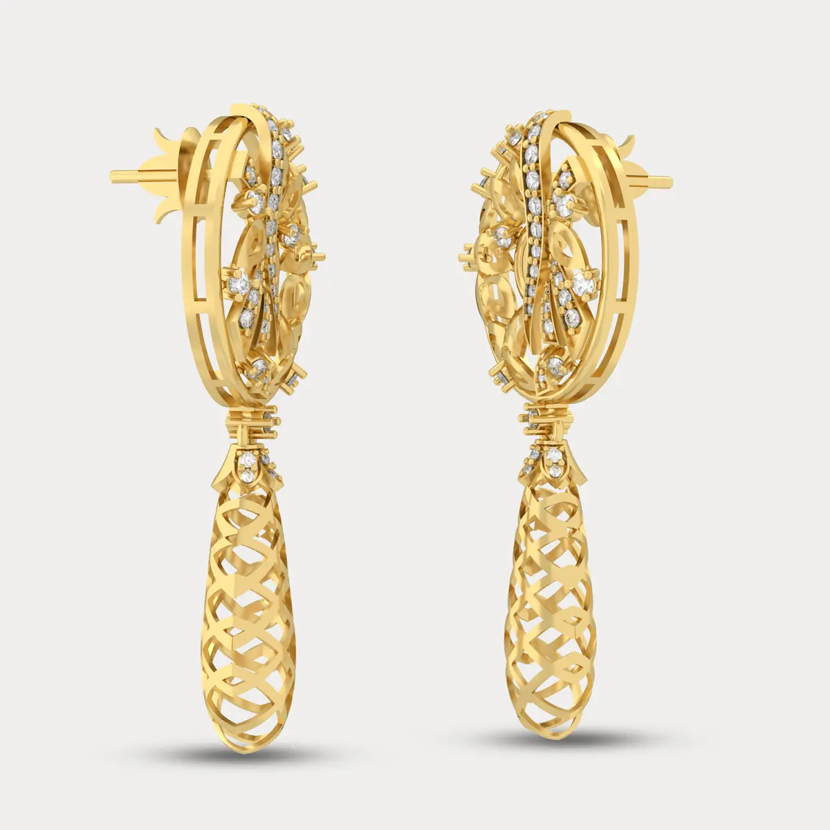 Jocelyn Diamond Earrings, alternate view