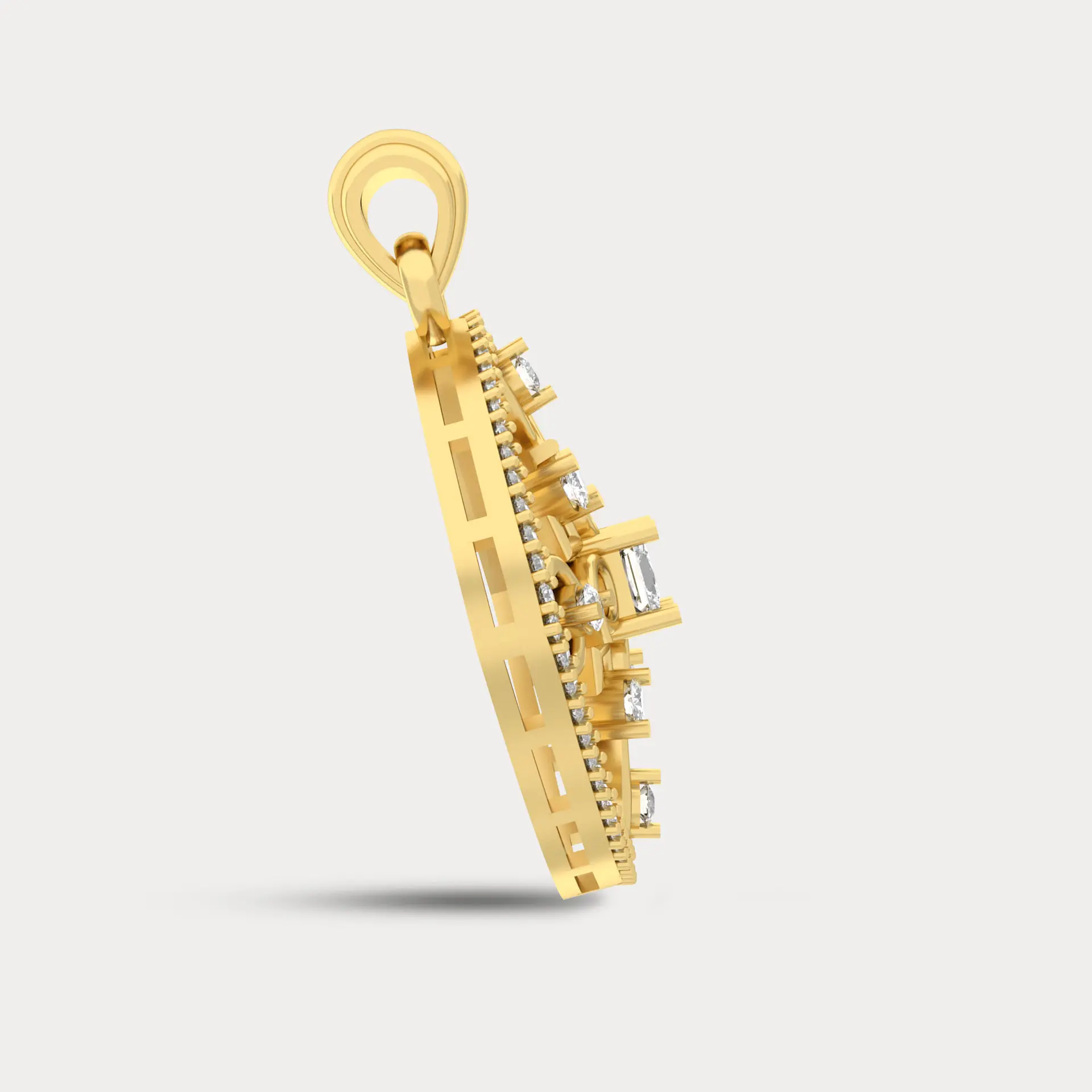 Astric Diamond Pendant, alternate view