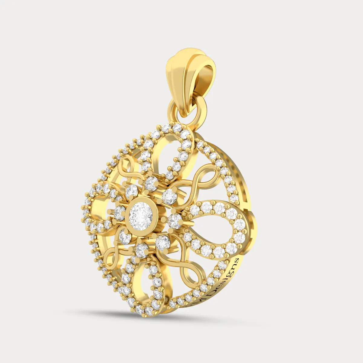 Quadratile Diamond Pendant