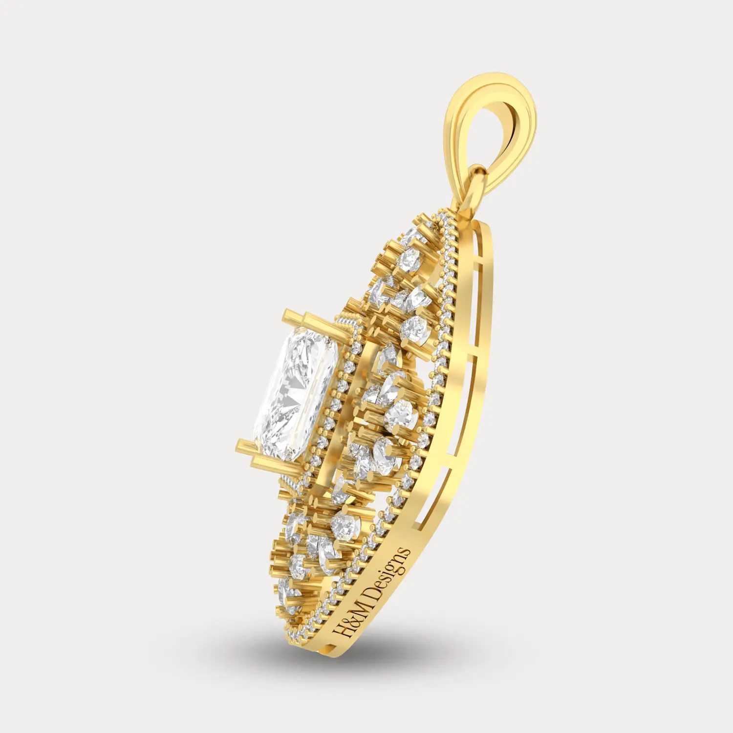 Aster Diamond Pendant, alternate view