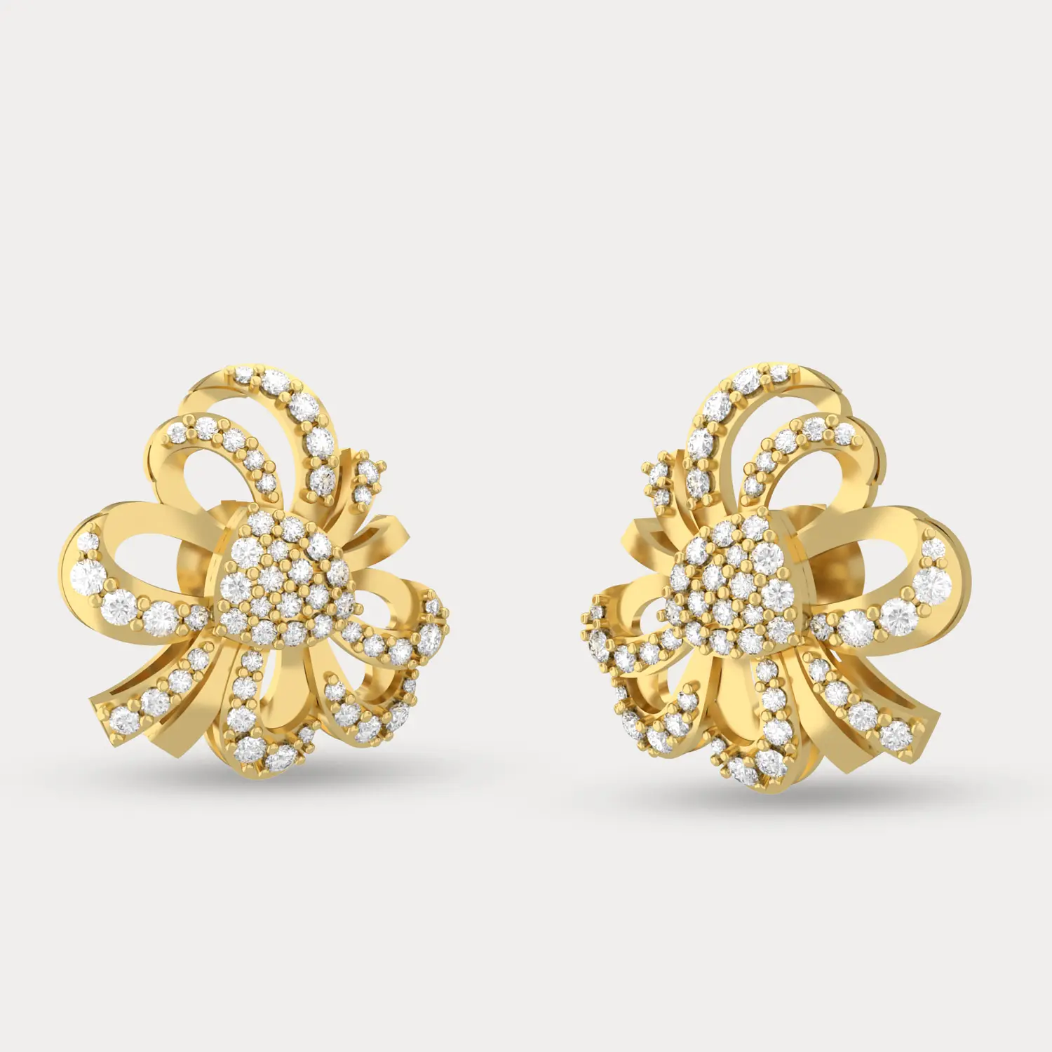 Floral Bow Earrings