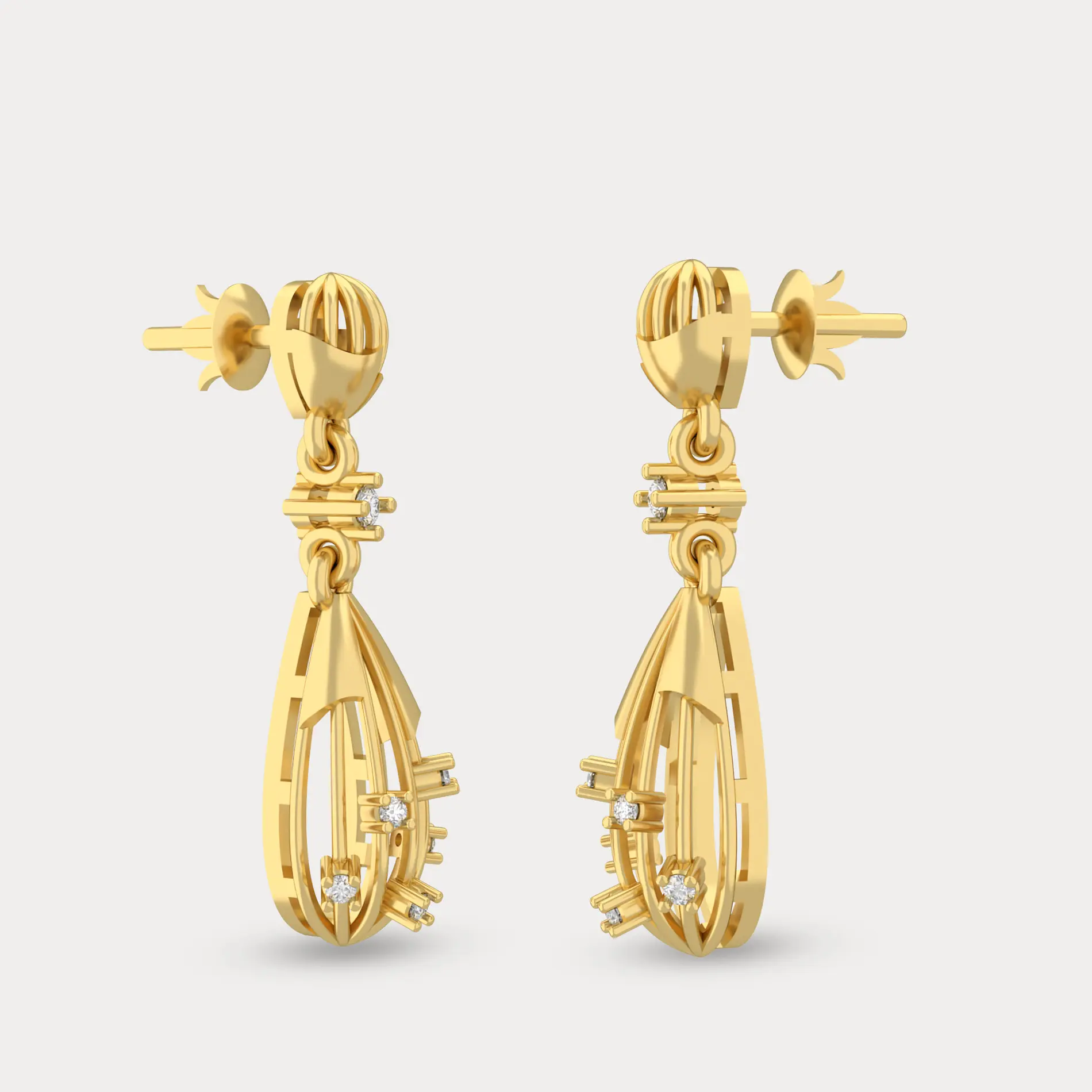 Bell Bottoms Earrings, alternate view
