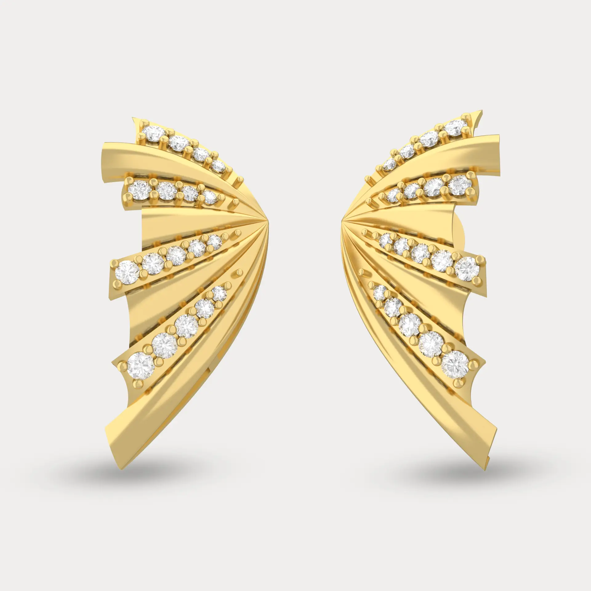 Fluttering Diamond Earrings