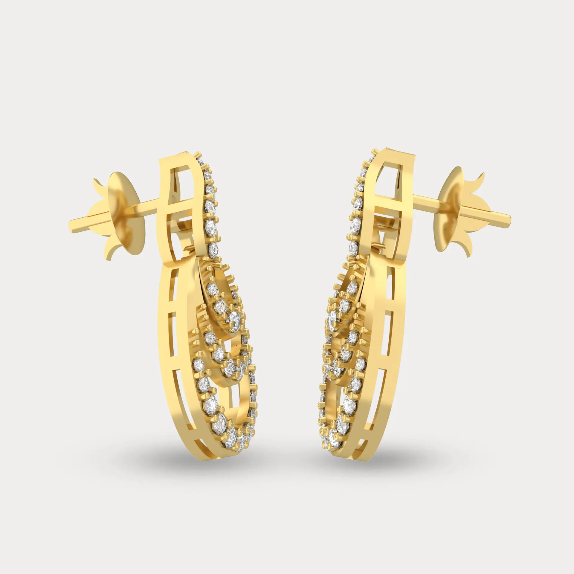 Enchanting Diamond Earrings, alternate view