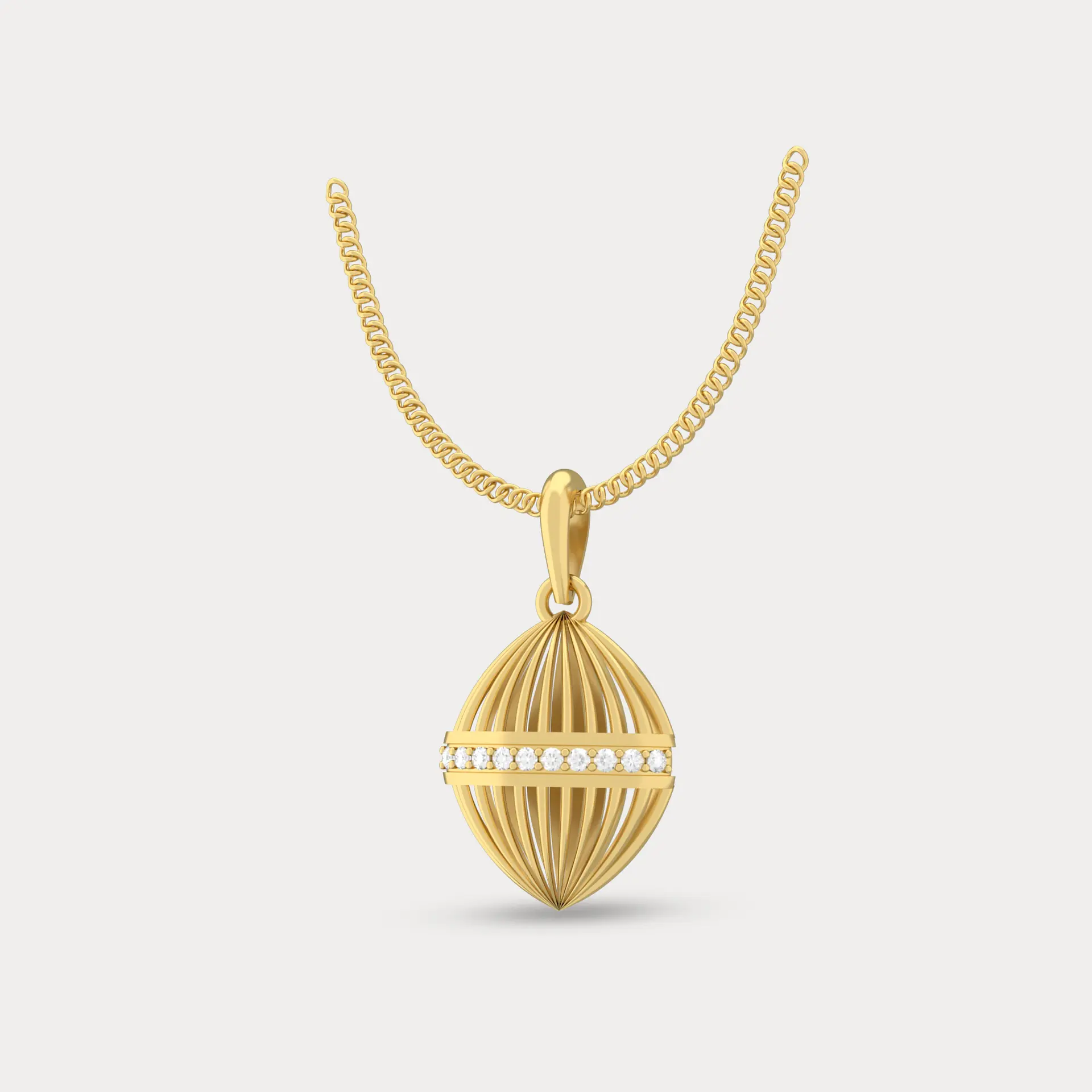Mystic Chamber Diamond Pendant