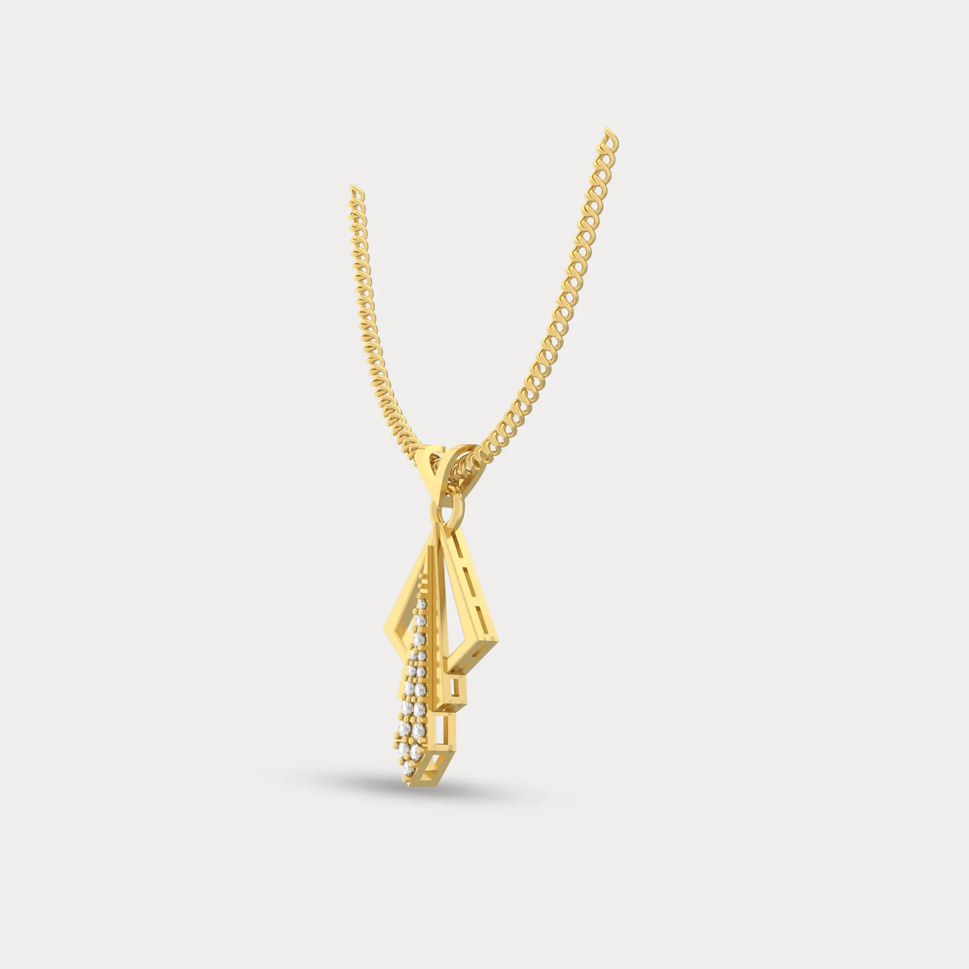 Serenity Sparkle Diamond Pendant, alternate view