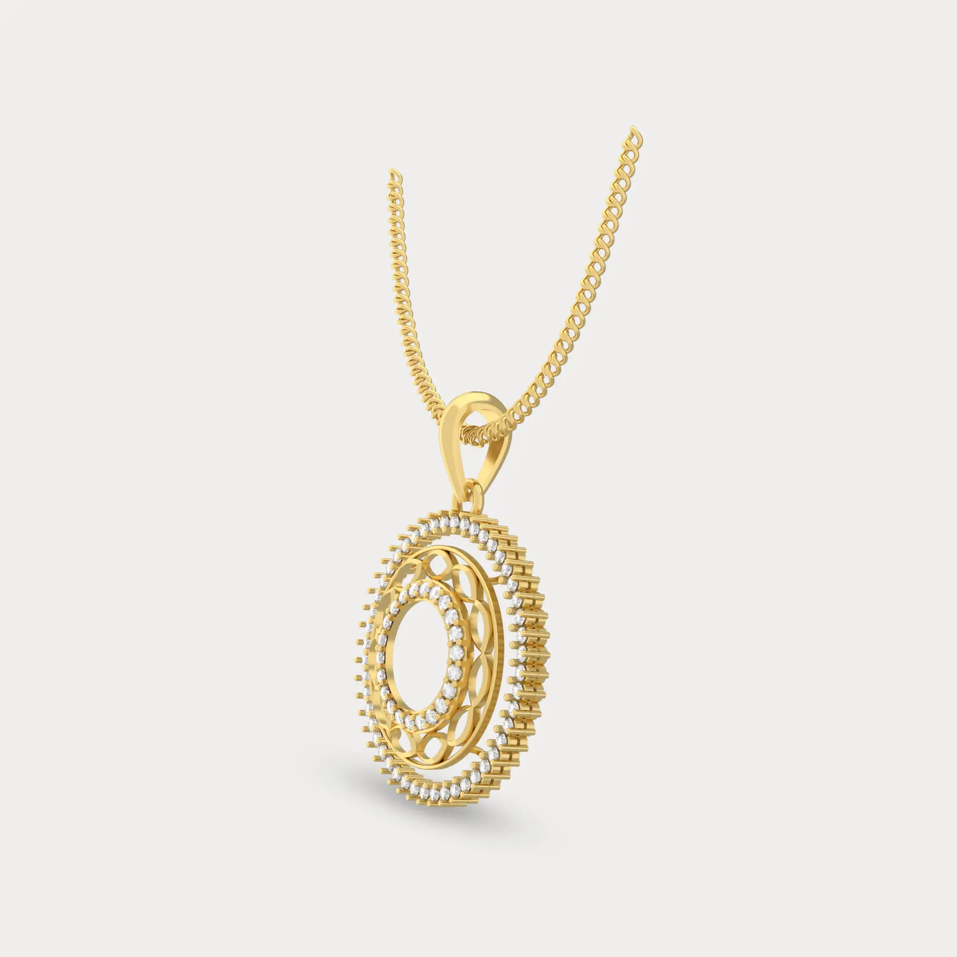 Chakraview Diamond Pendant, alternate view