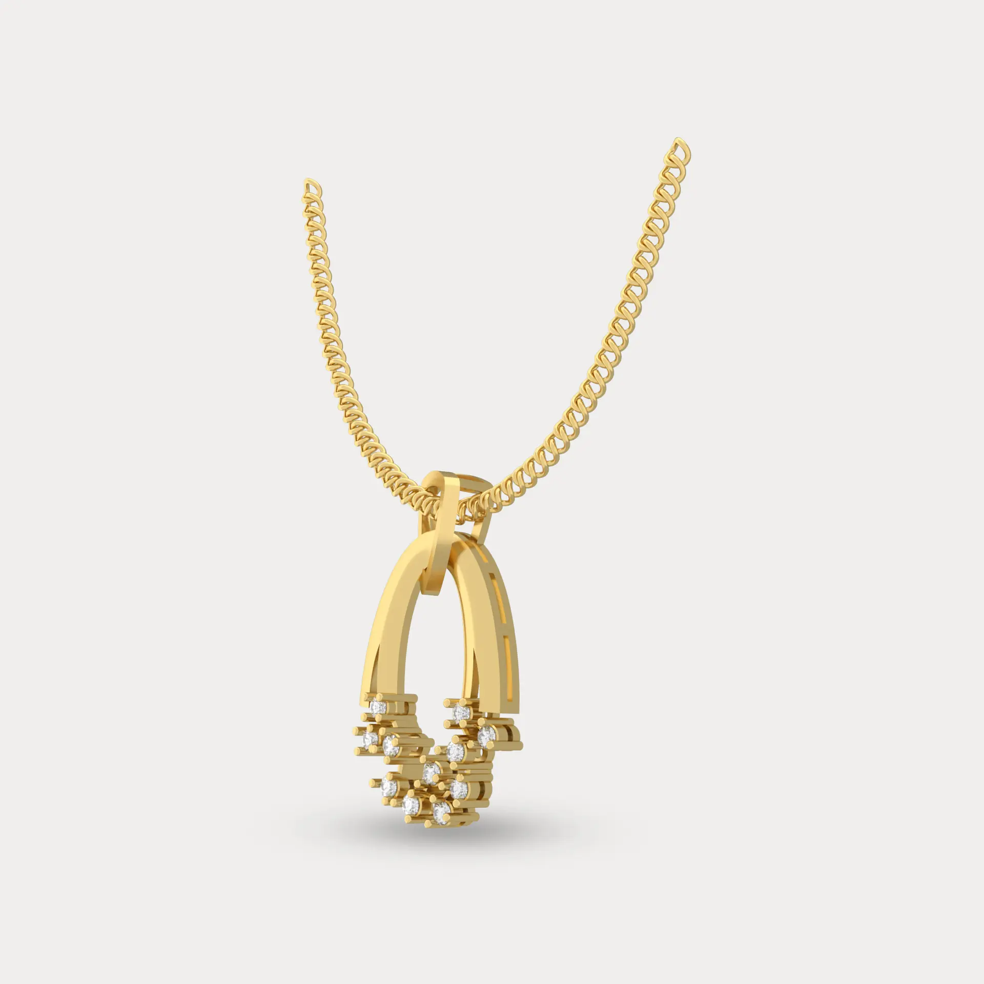 Spring's Embrace Diamond Pendant, alternate view