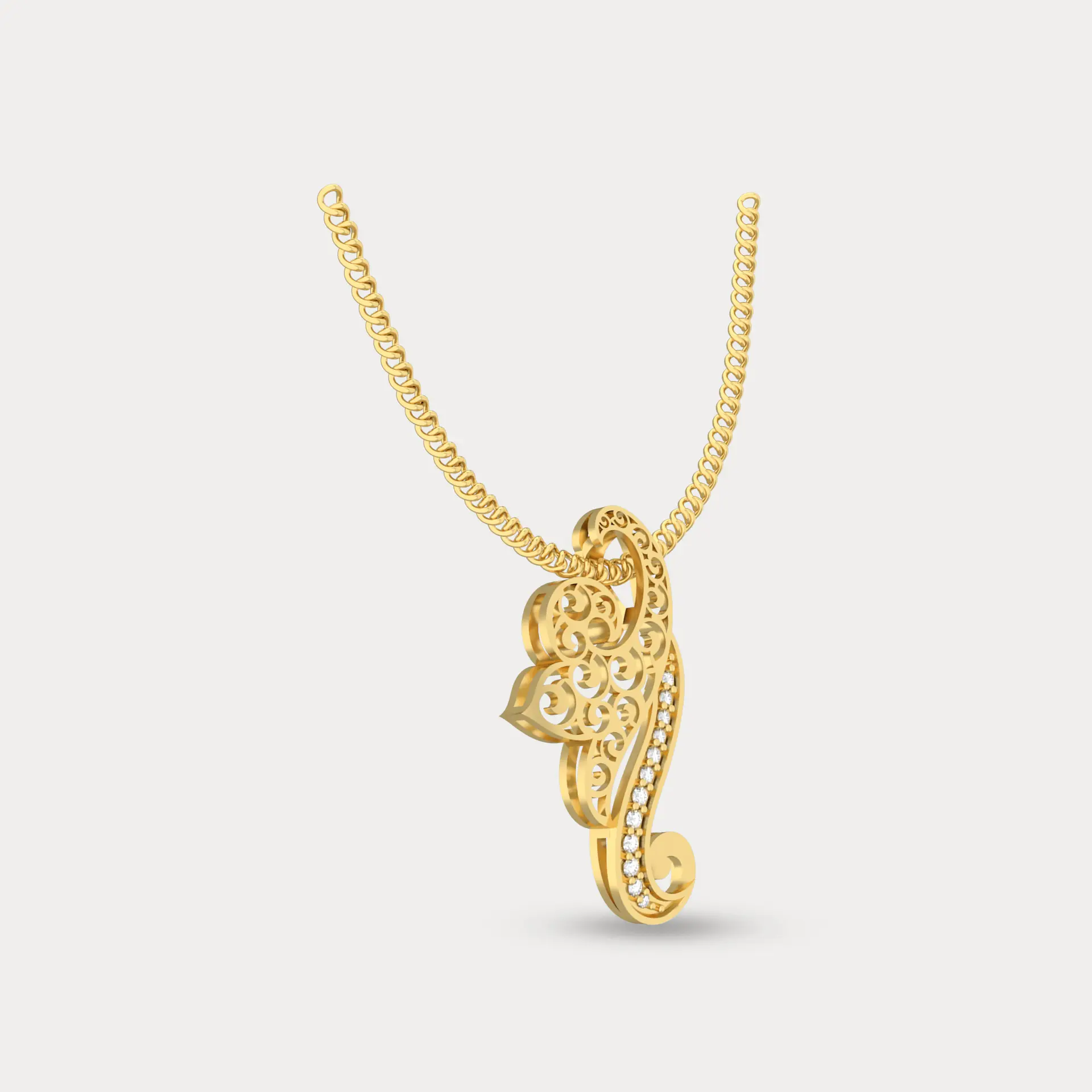Sparkling Solstice Diamond Pendant, alternate view