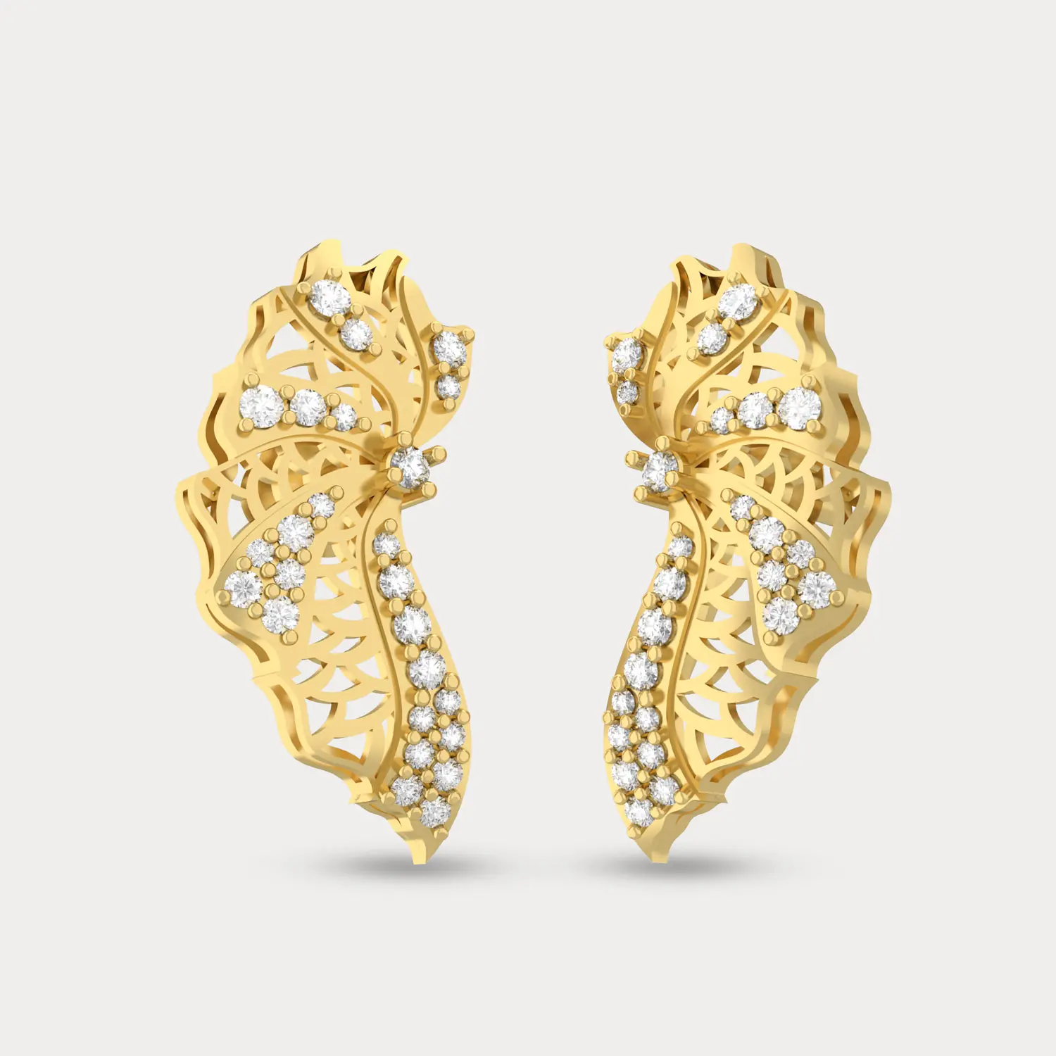 Mystic Wing Diamond Earrings