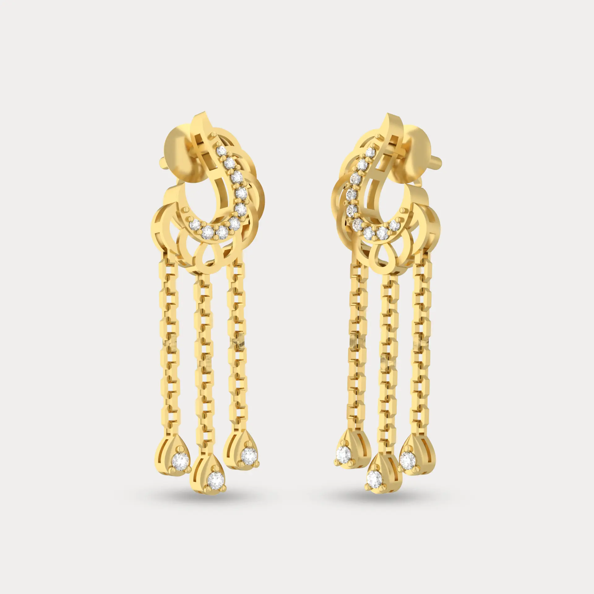 Dazzling Beauty Diamond Earrings