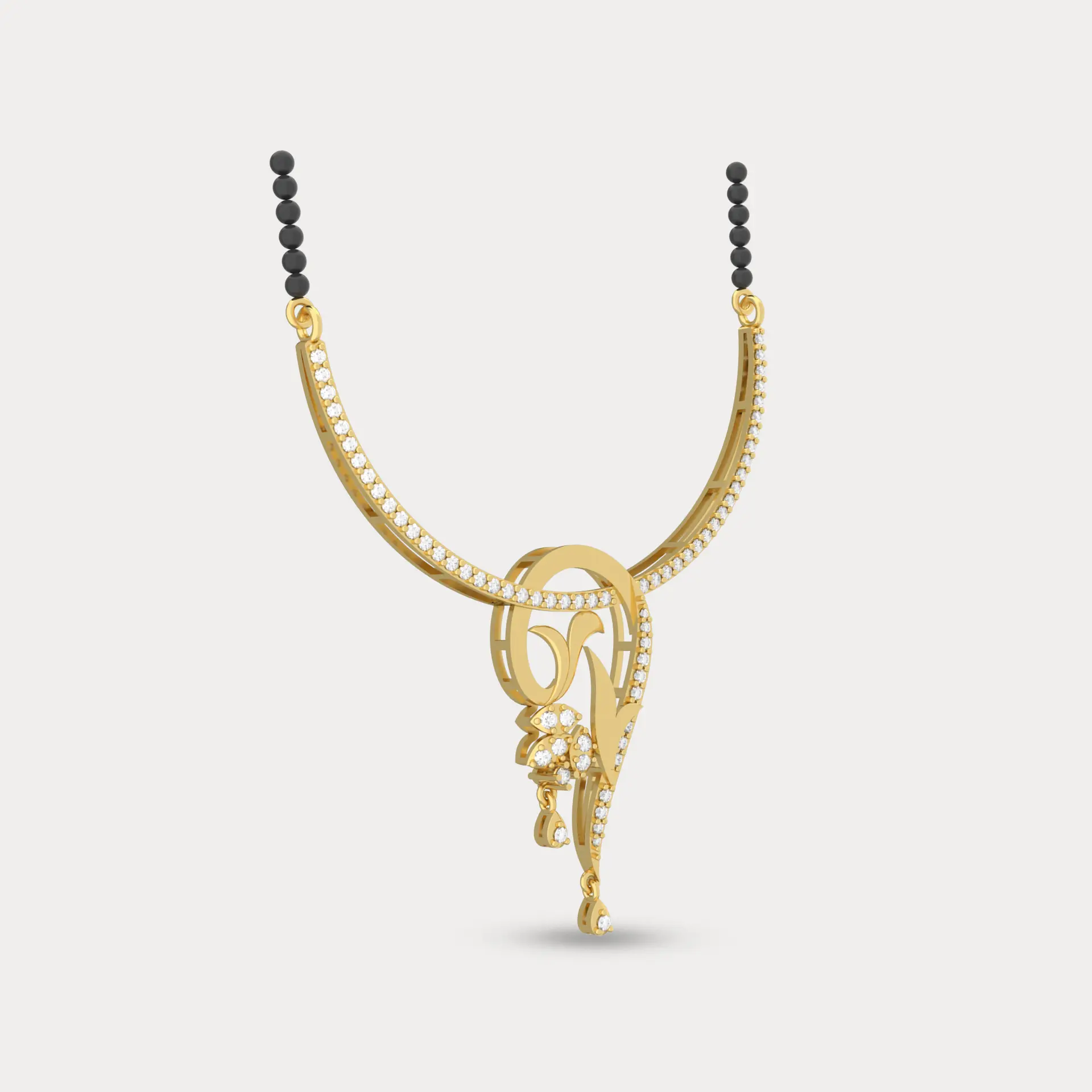 Eternal Bond Diamond Mangalsutra, alternate view