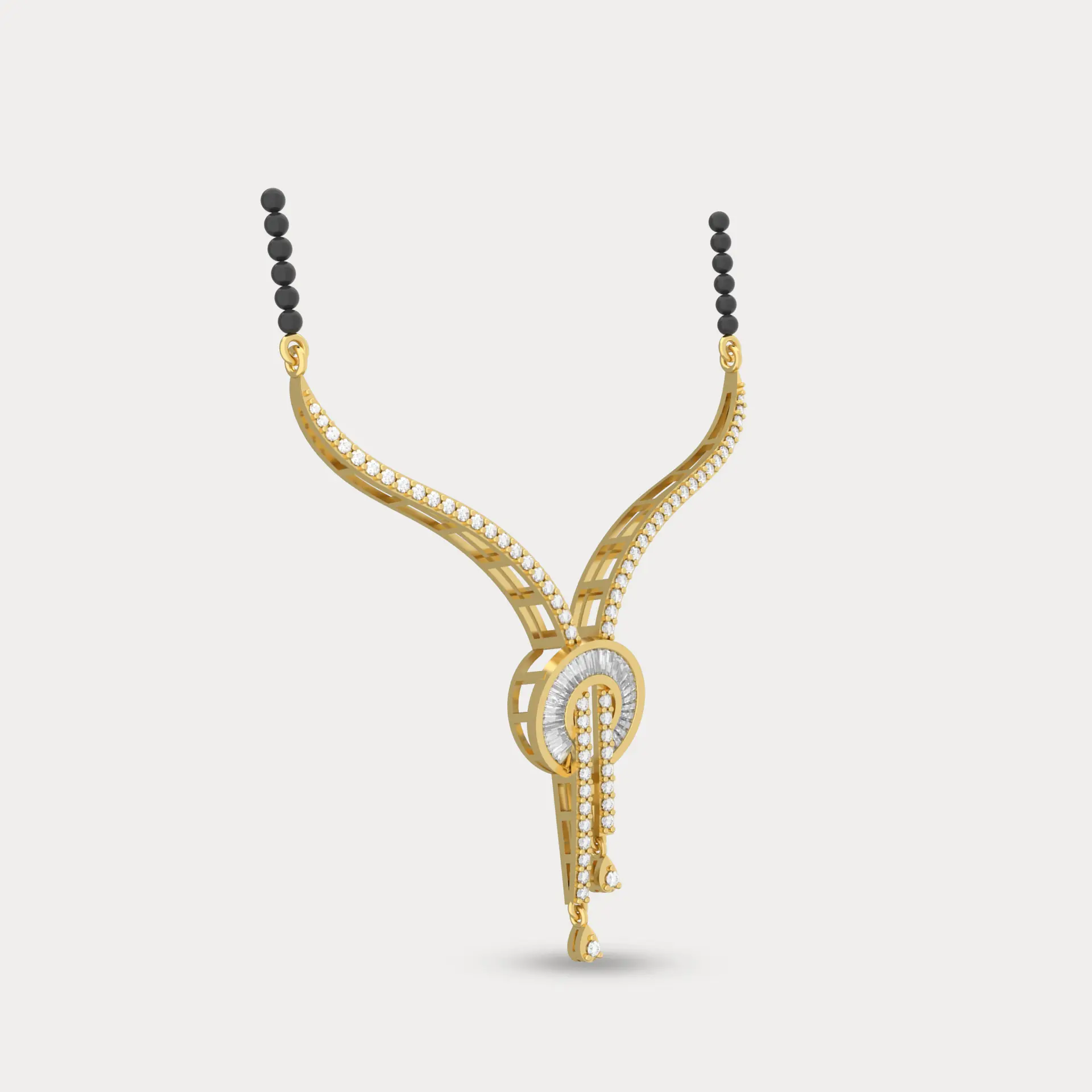 Blissful Harmony Diamond Mangalsutra, alternate view