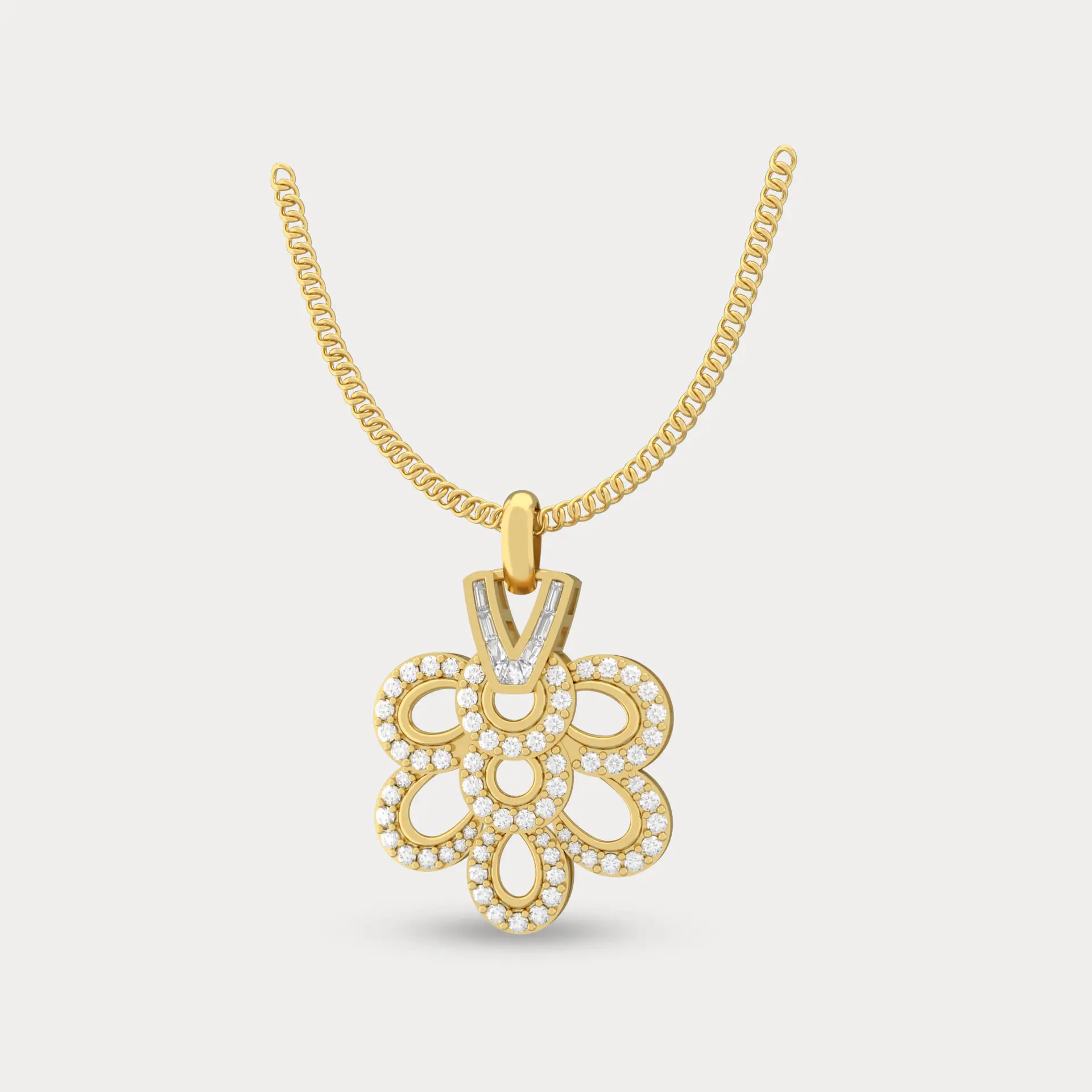 Shimmering Cosmos Diamond Pendant
