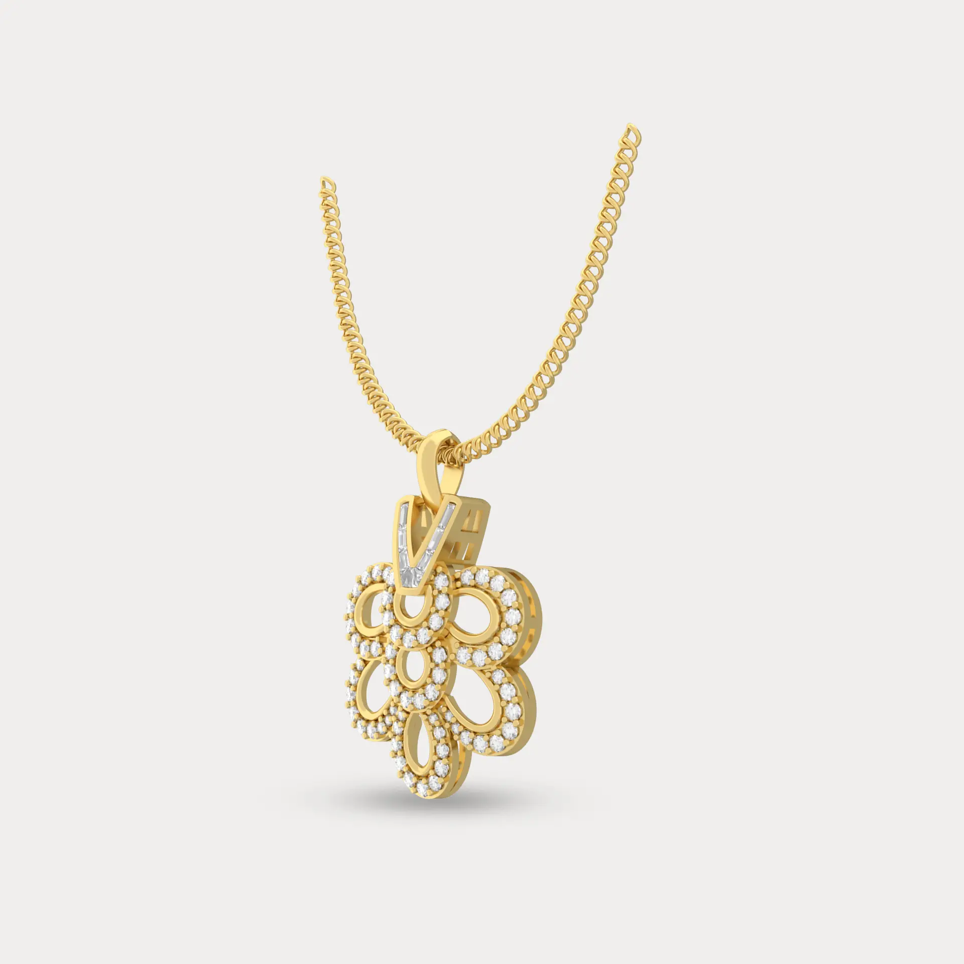 Shimmering Cosmos Diamond Pendant, alternate view