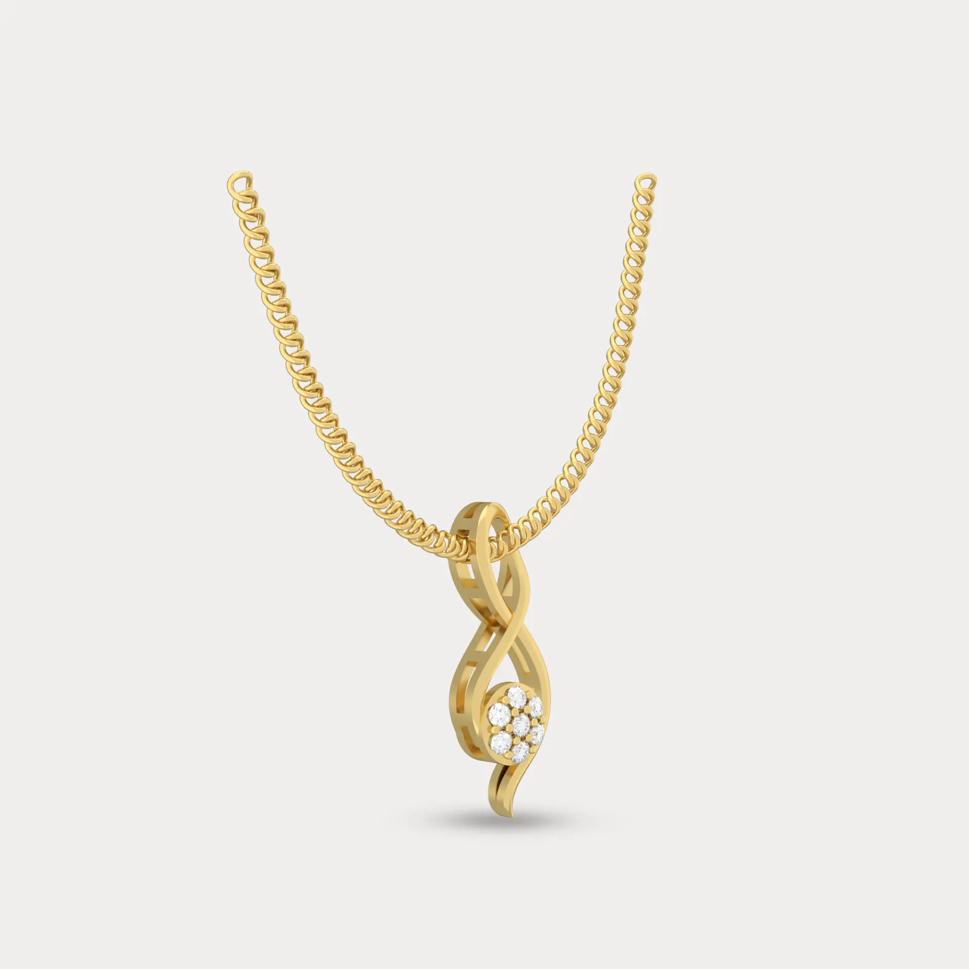 LumoLuxe Diamond Pendant, alternate view