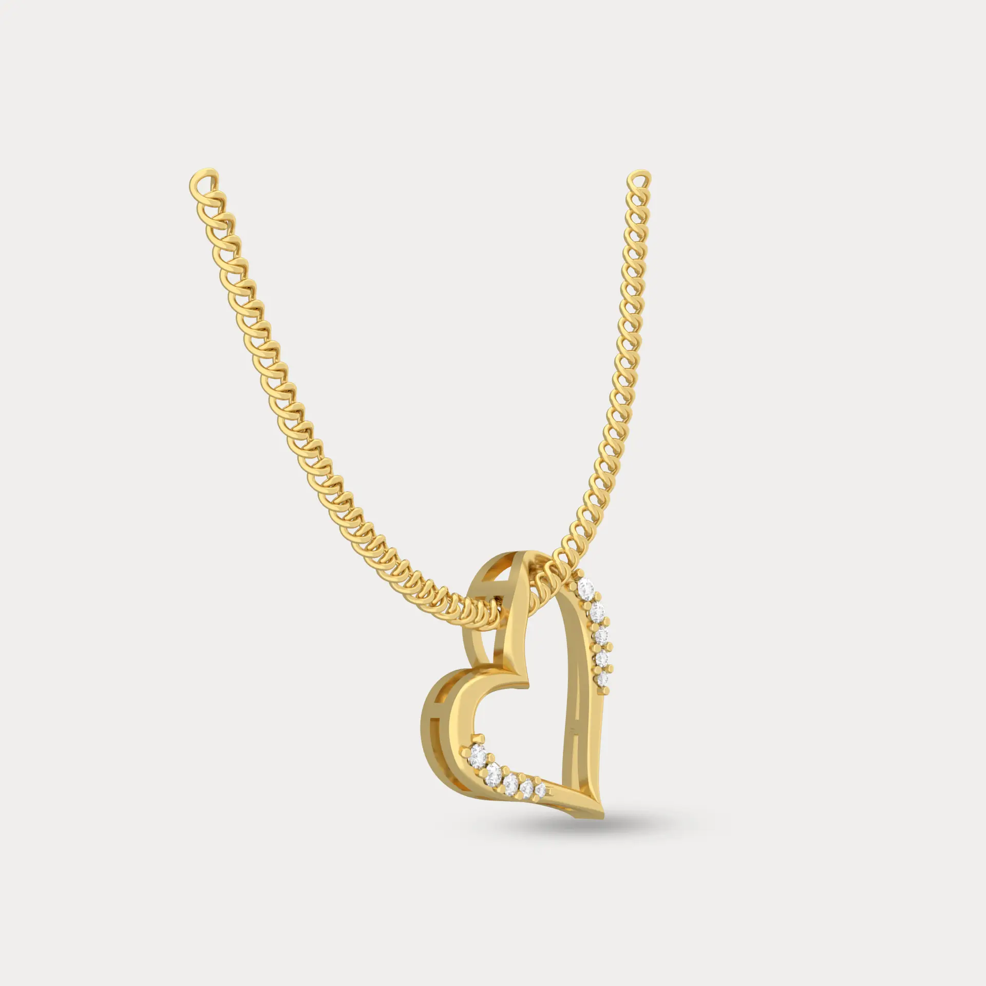 Divine Desire Diamond Pendant, alternate view