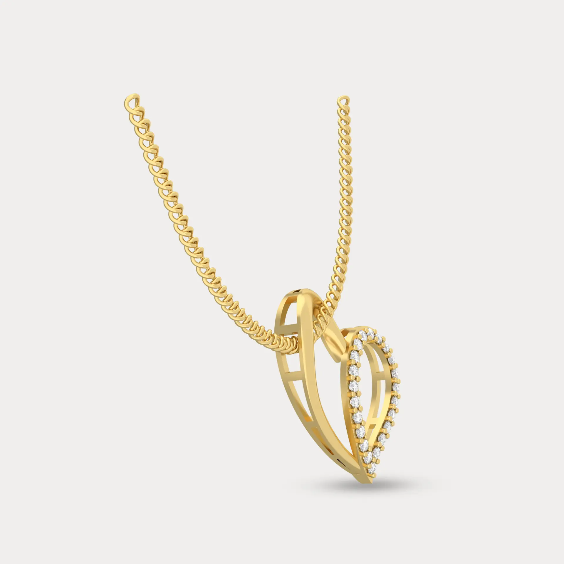 Eternal Embrace Diamond Pendant, alternate view