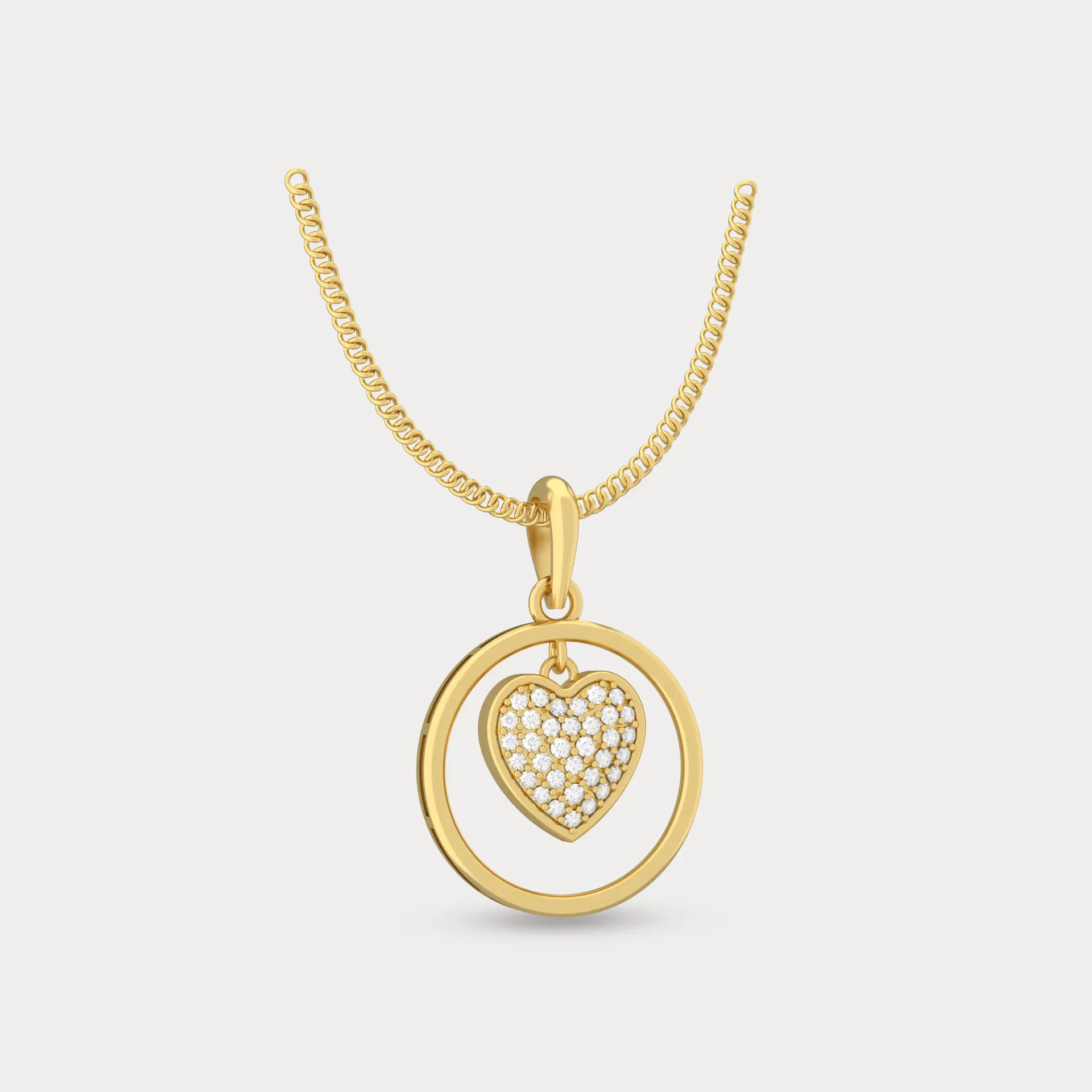 Love's Halo Diamond Pendant