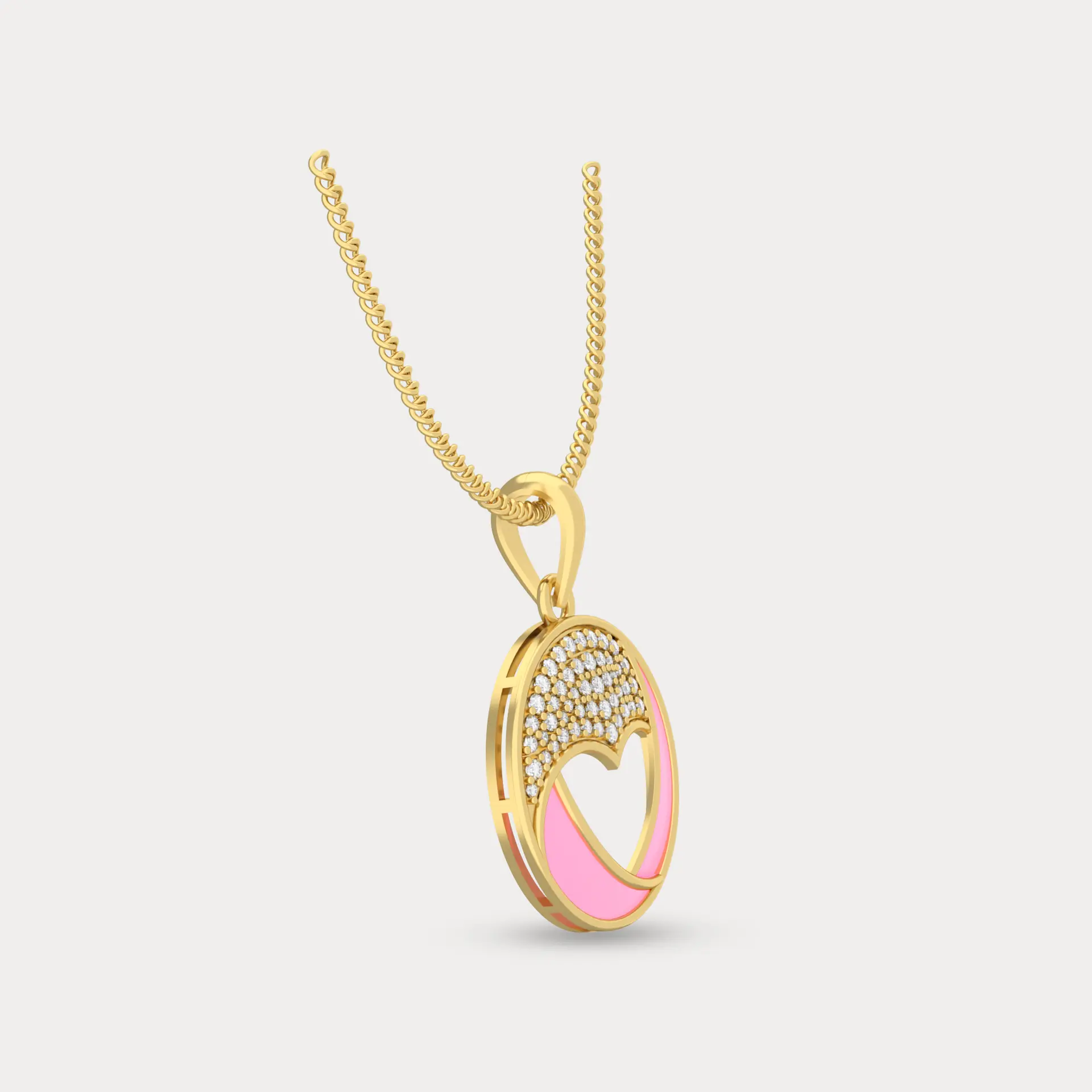 Embrace Diamond Pendant, alternate view