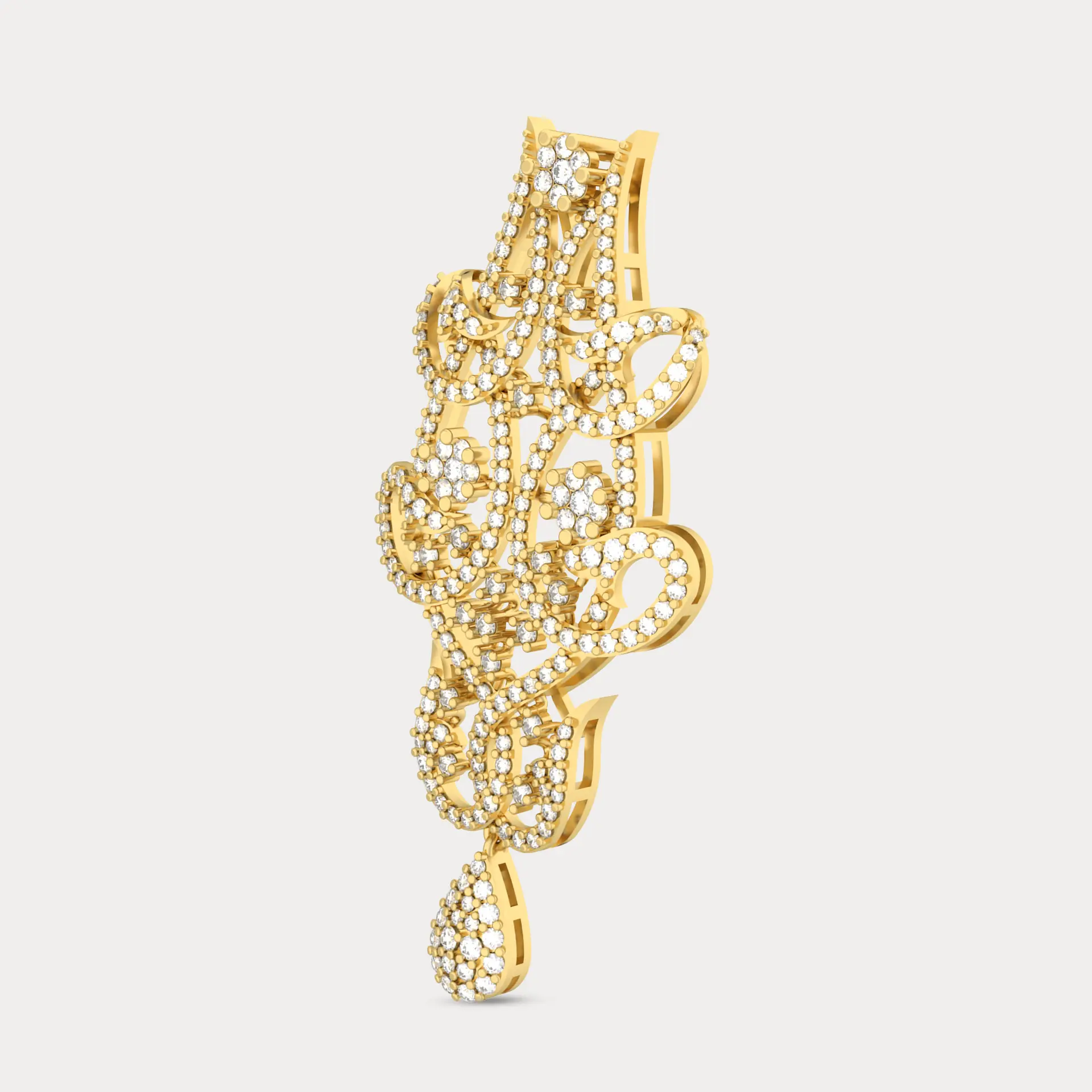 Celestial Diamond Pendant, alternate view