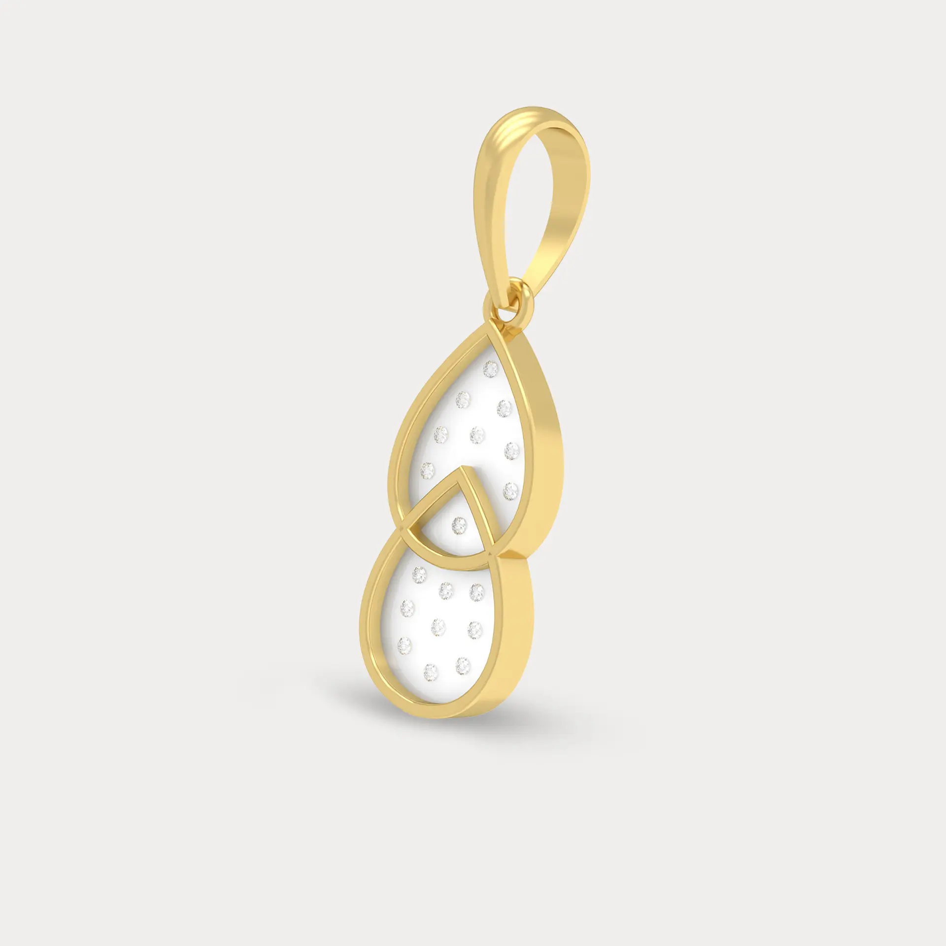 Starry Cascade Diamond Pendant