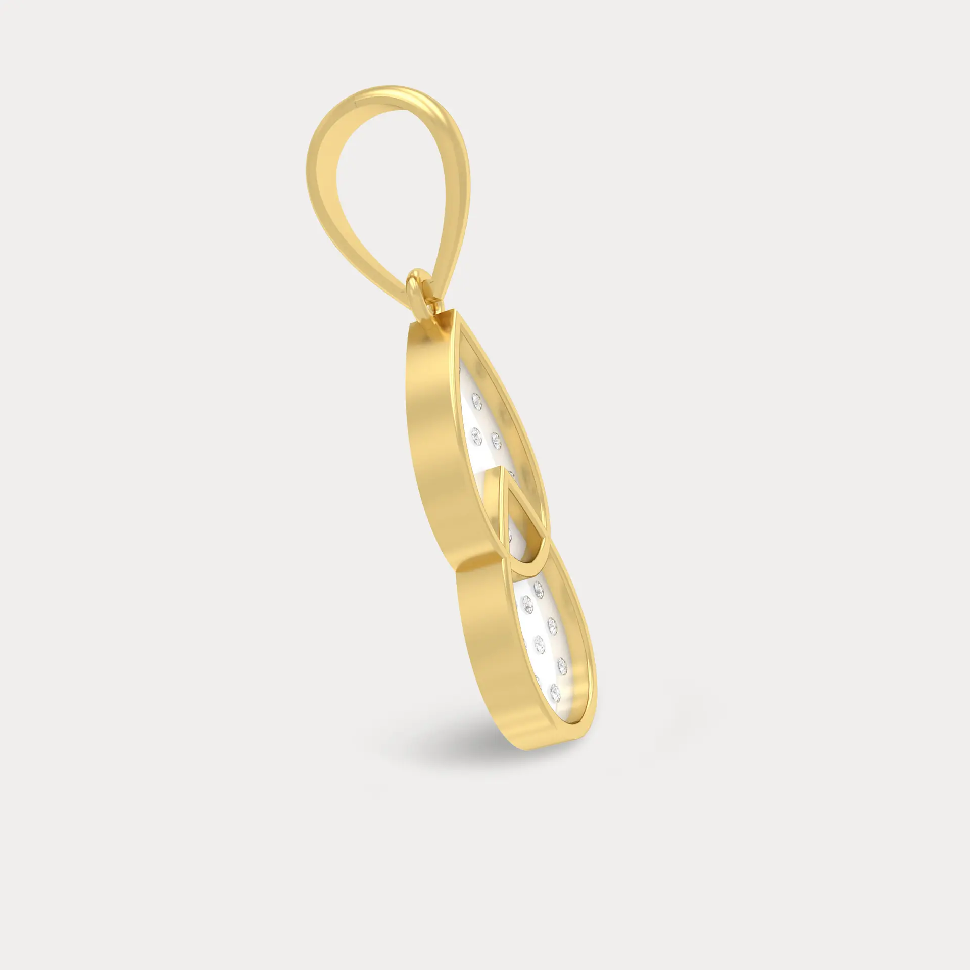 Starry Cascade Diamond Pendant, alternate view