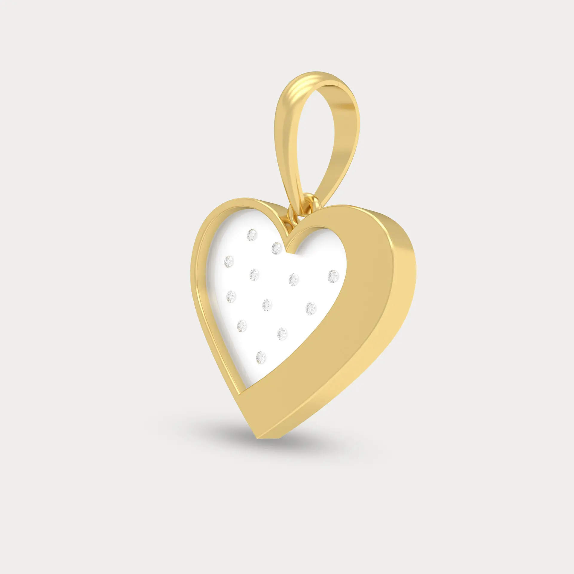 Moonlit Love Diamond Pendant