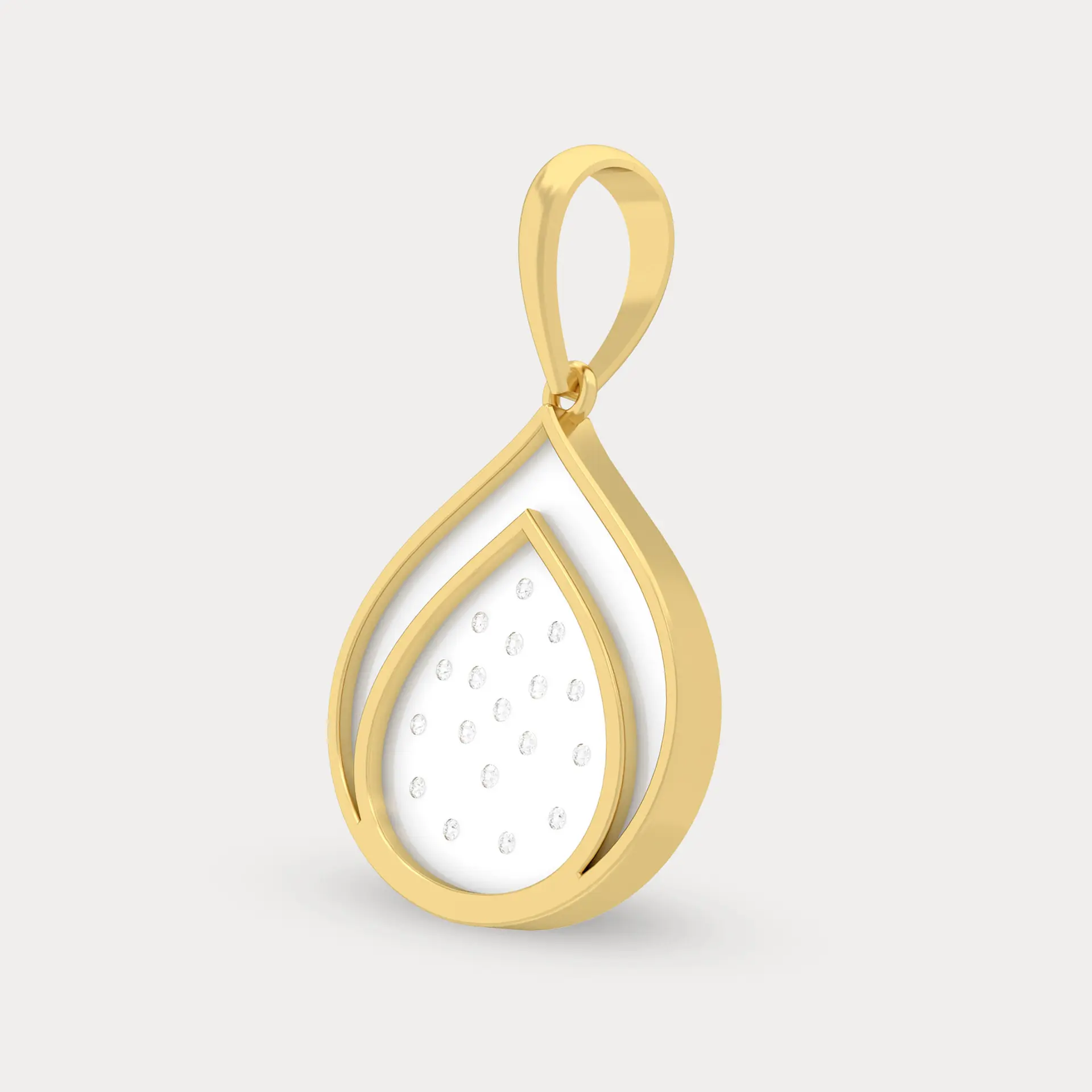 Pear Drop Diamond Pendant