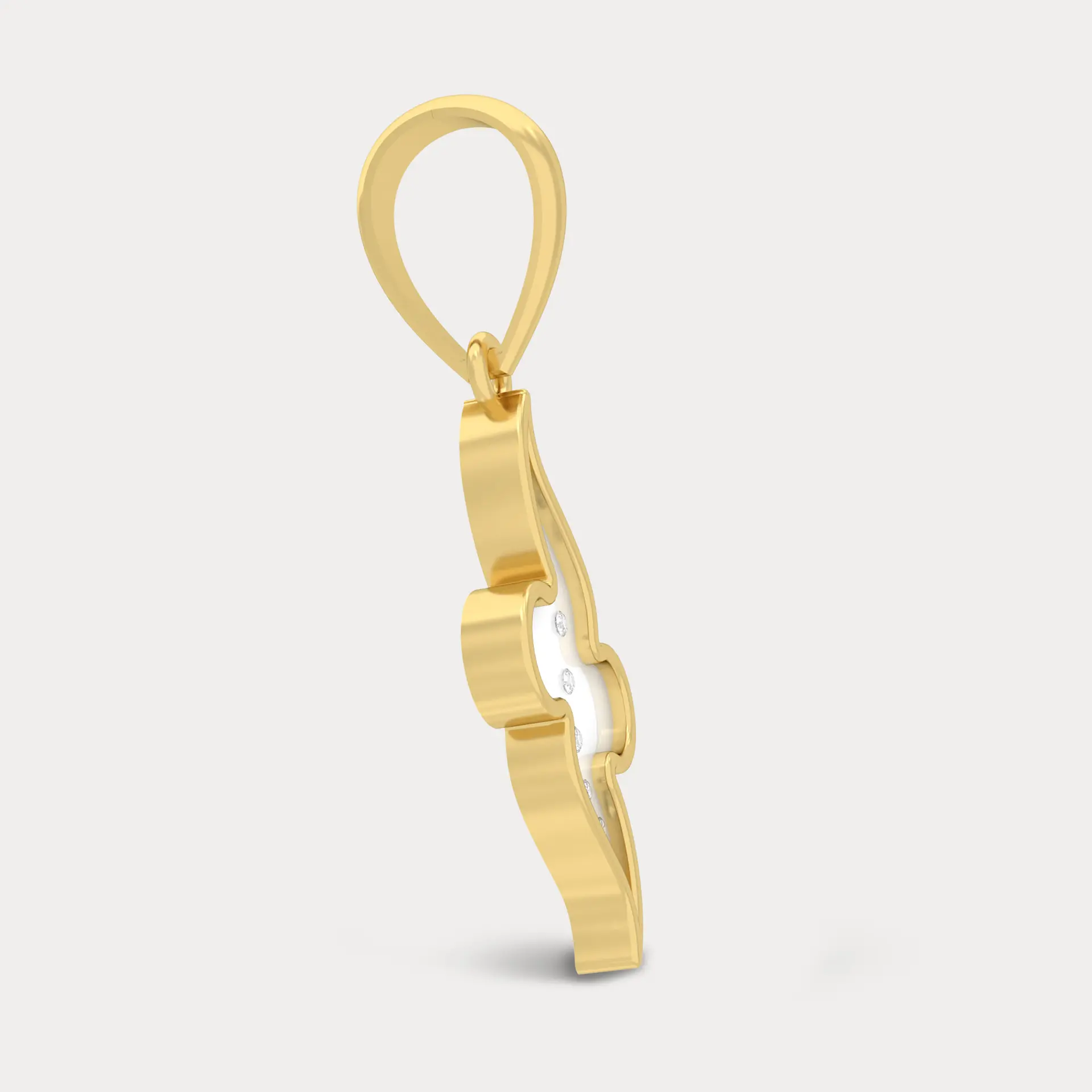 Ethereal Diamond Pendant, alternate view