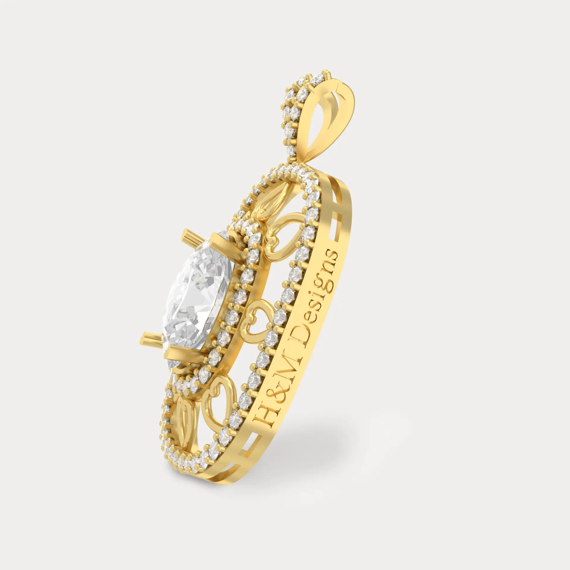 Heartfelt Brilliance Diamond Pendant, alternate view