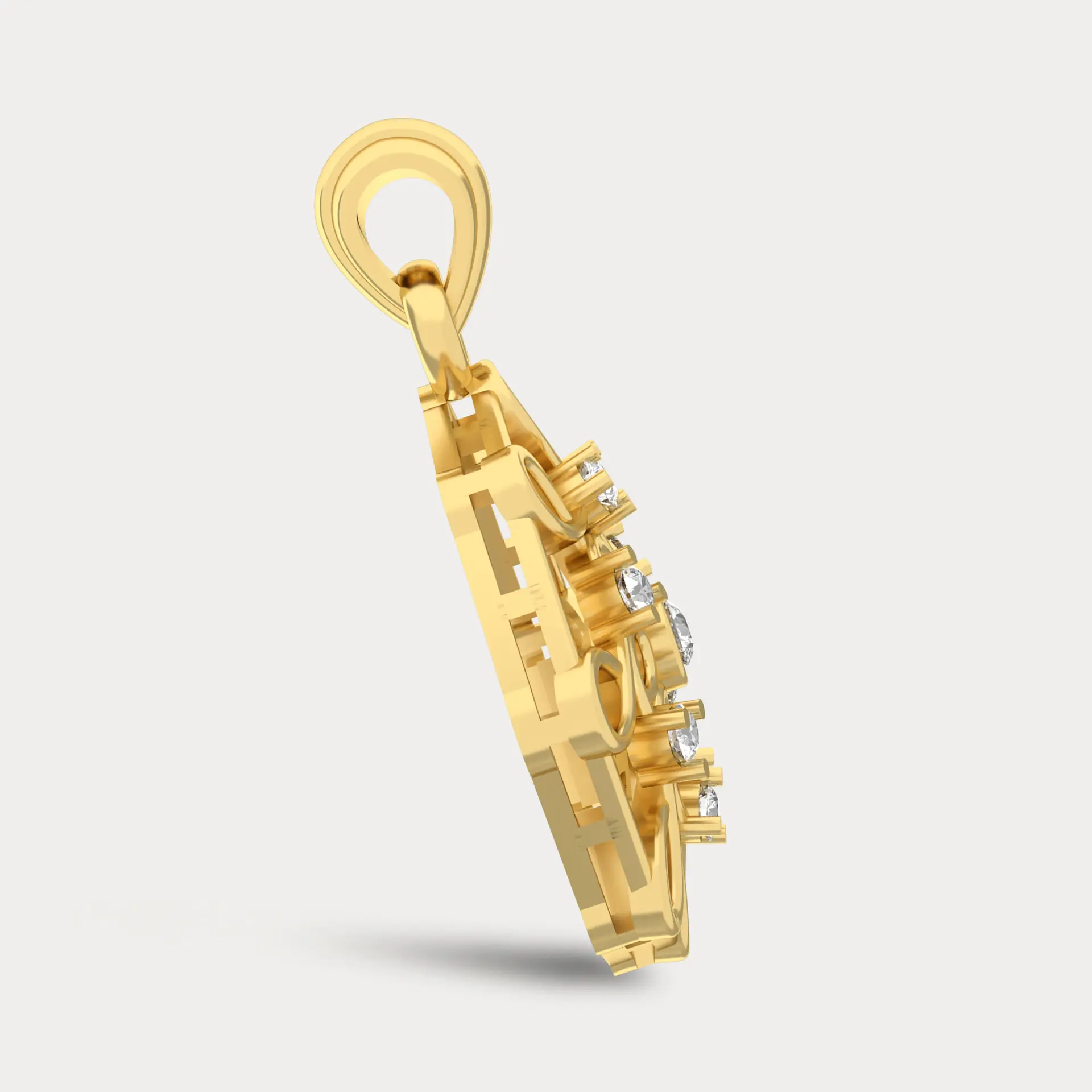 Harmony's Embrace Diamond Pendant, alternate view