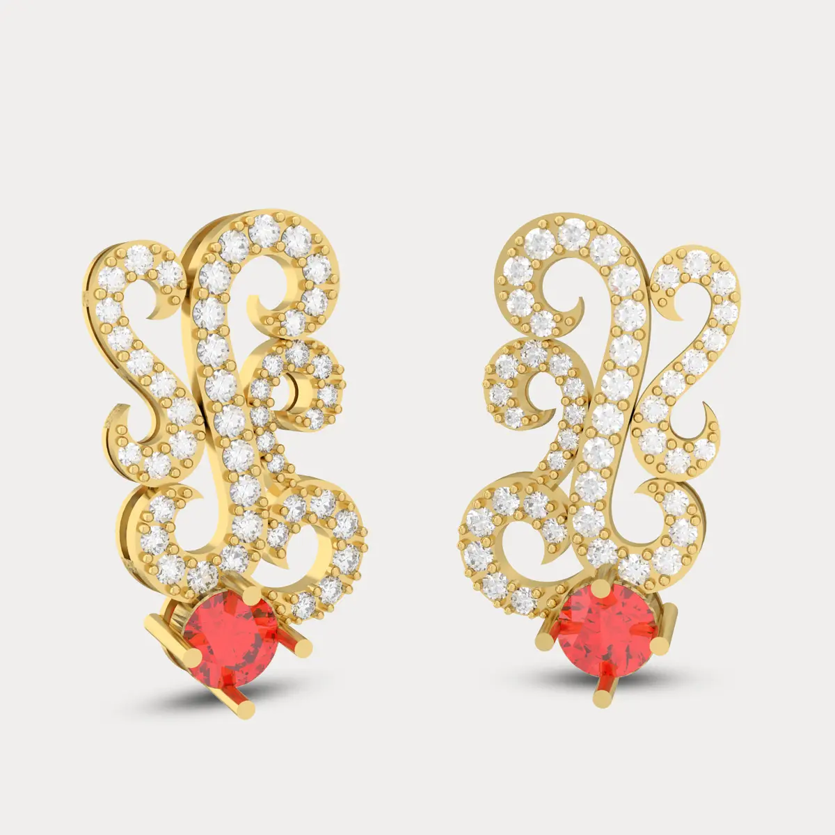 SparkleLuxe Diamond Earrings
