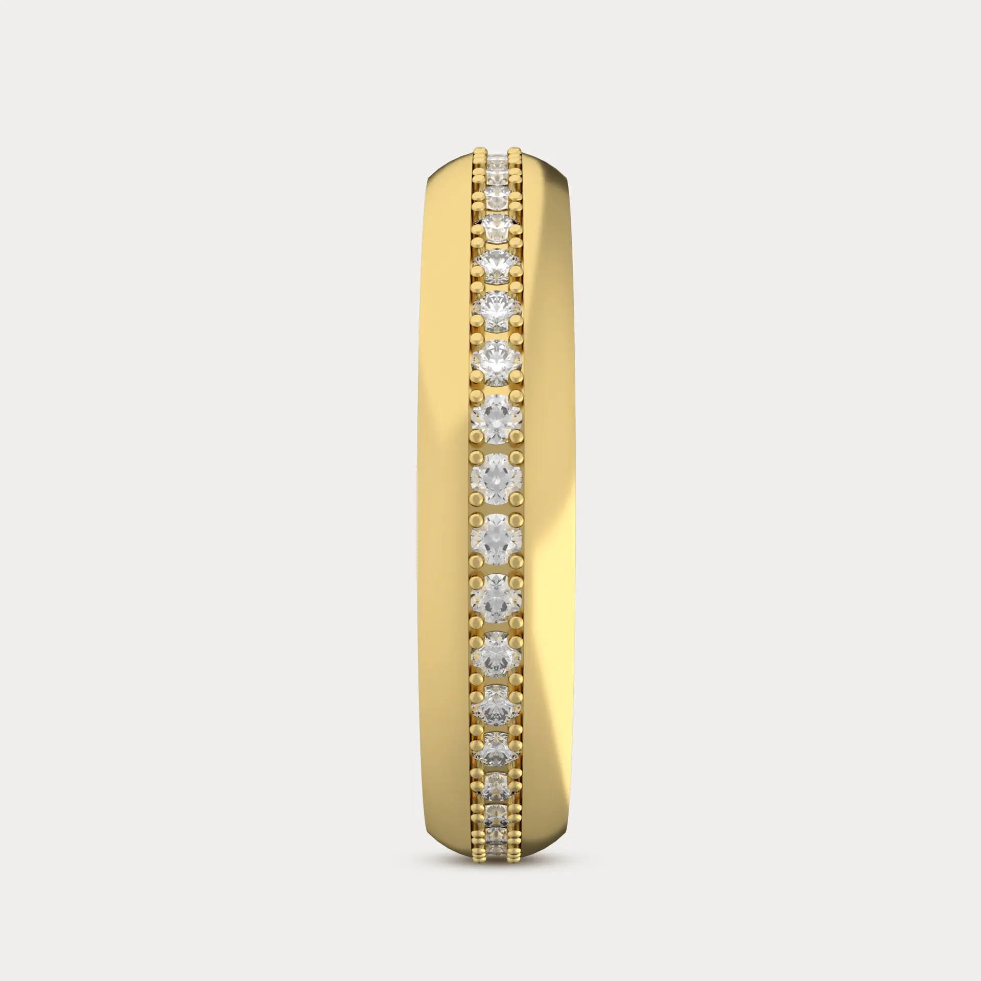 Round Stone Eternity Band, alternate view