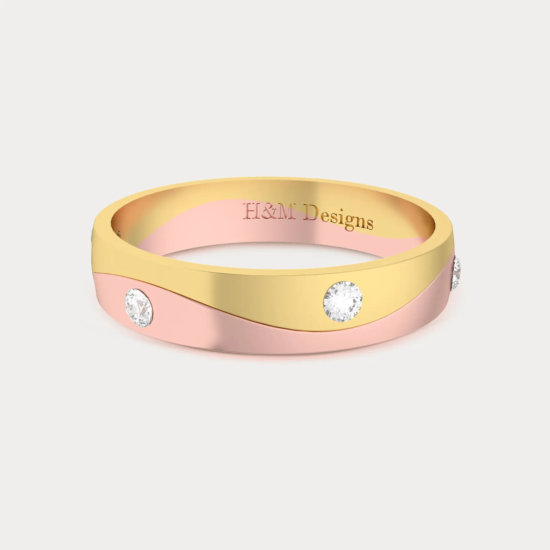 Dual Tone Diamond Ring