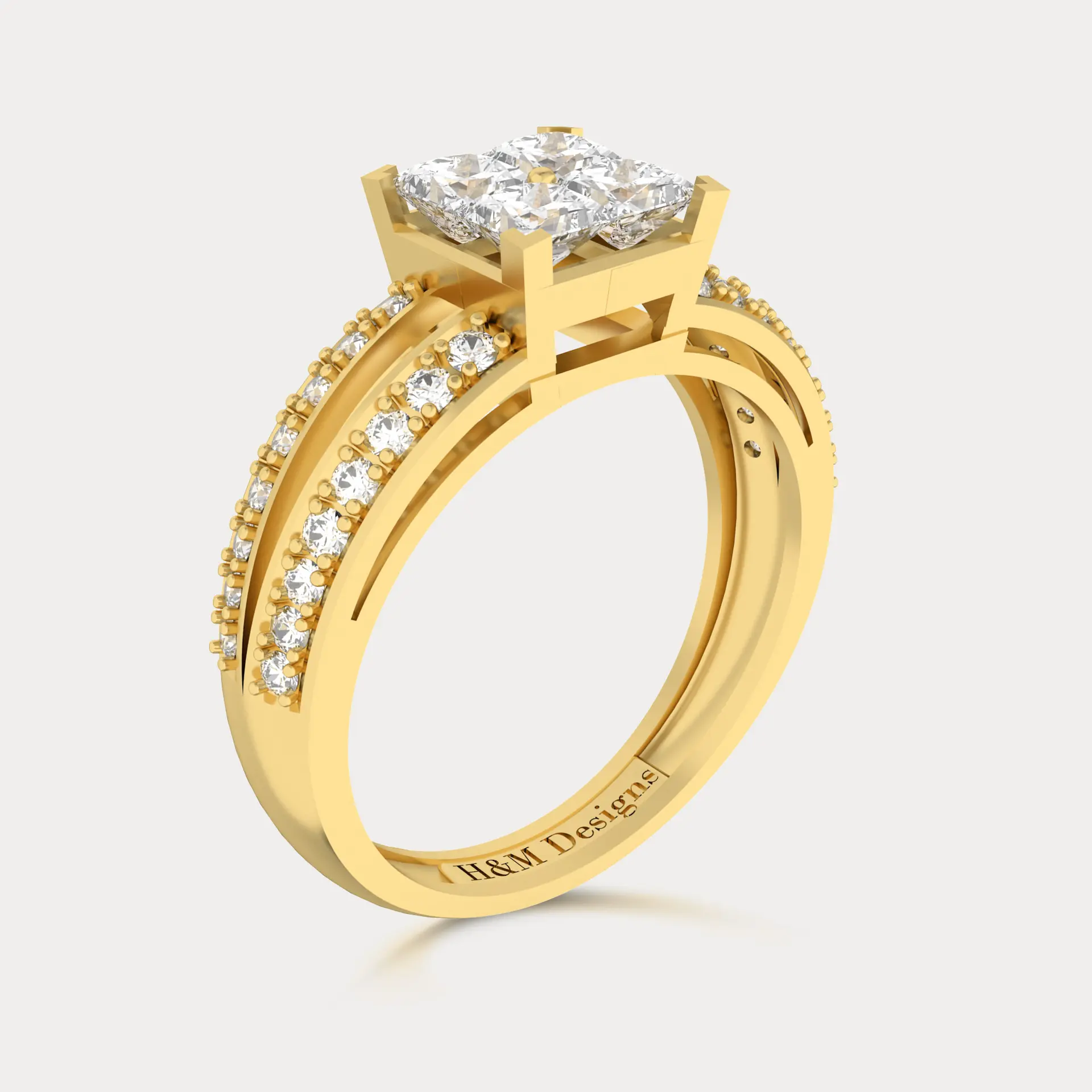 White Princess Accent Ring