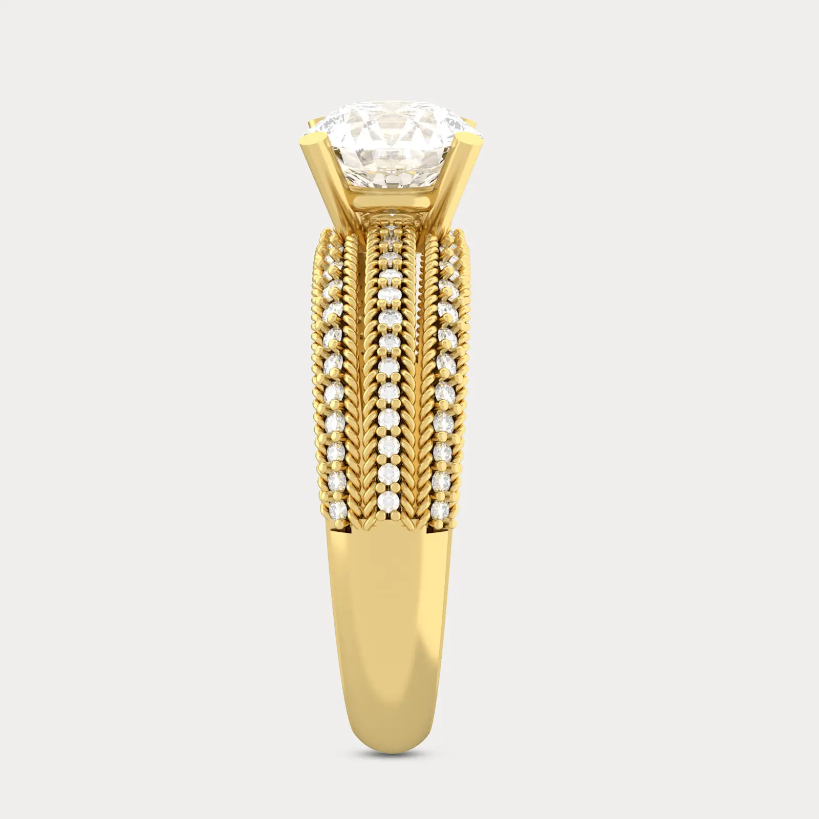 Charming Solitaire Engagement Ring, alternate view