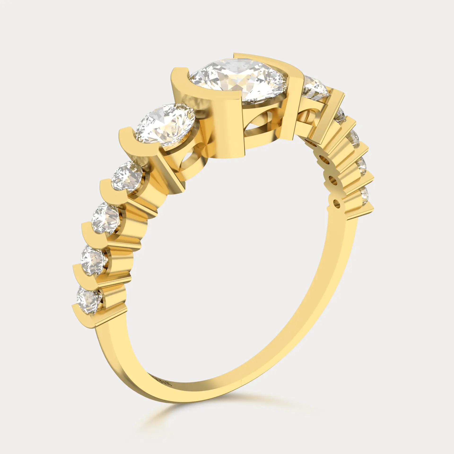 Glittering Solitair Ring